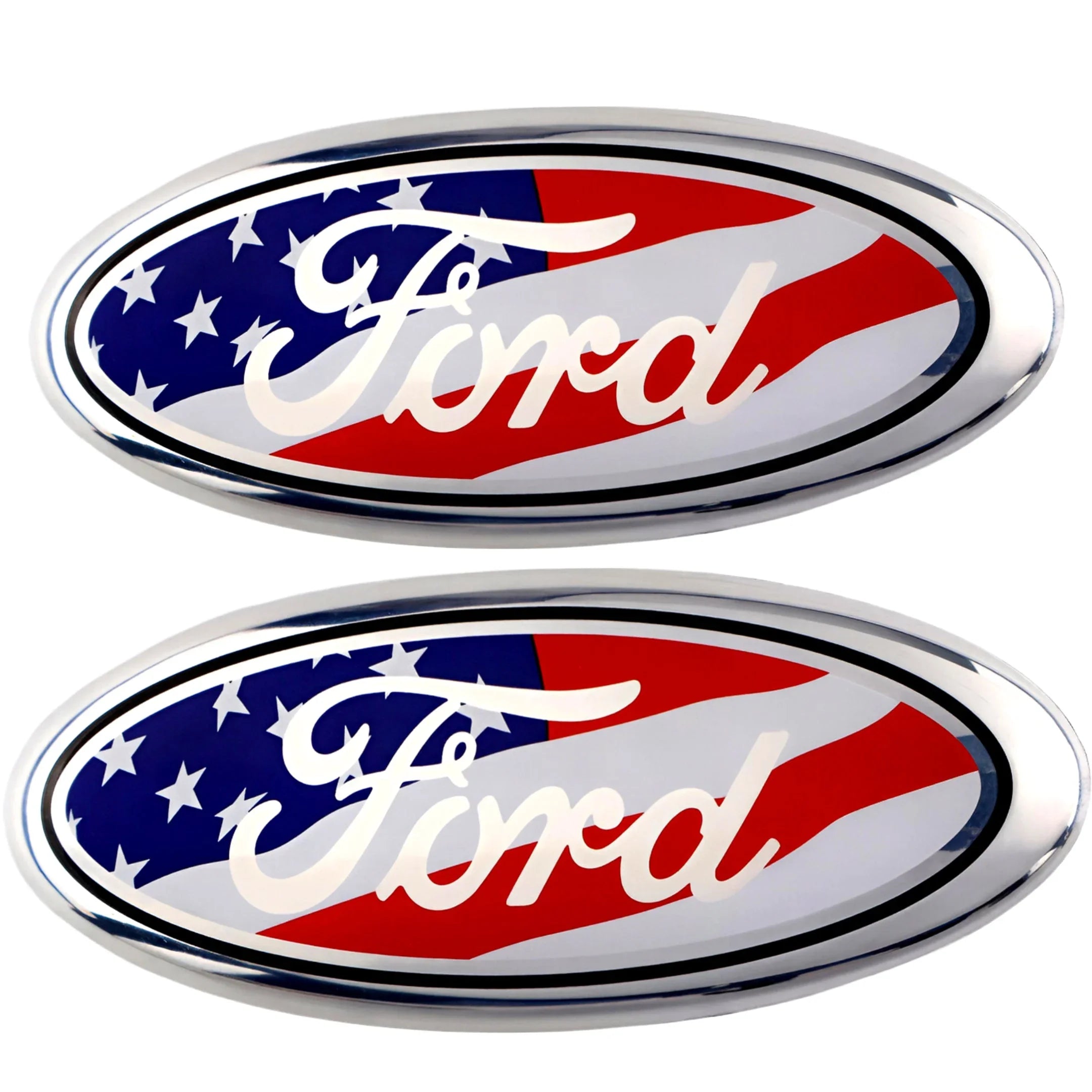 Ford Emblem Overlay | USA Flag