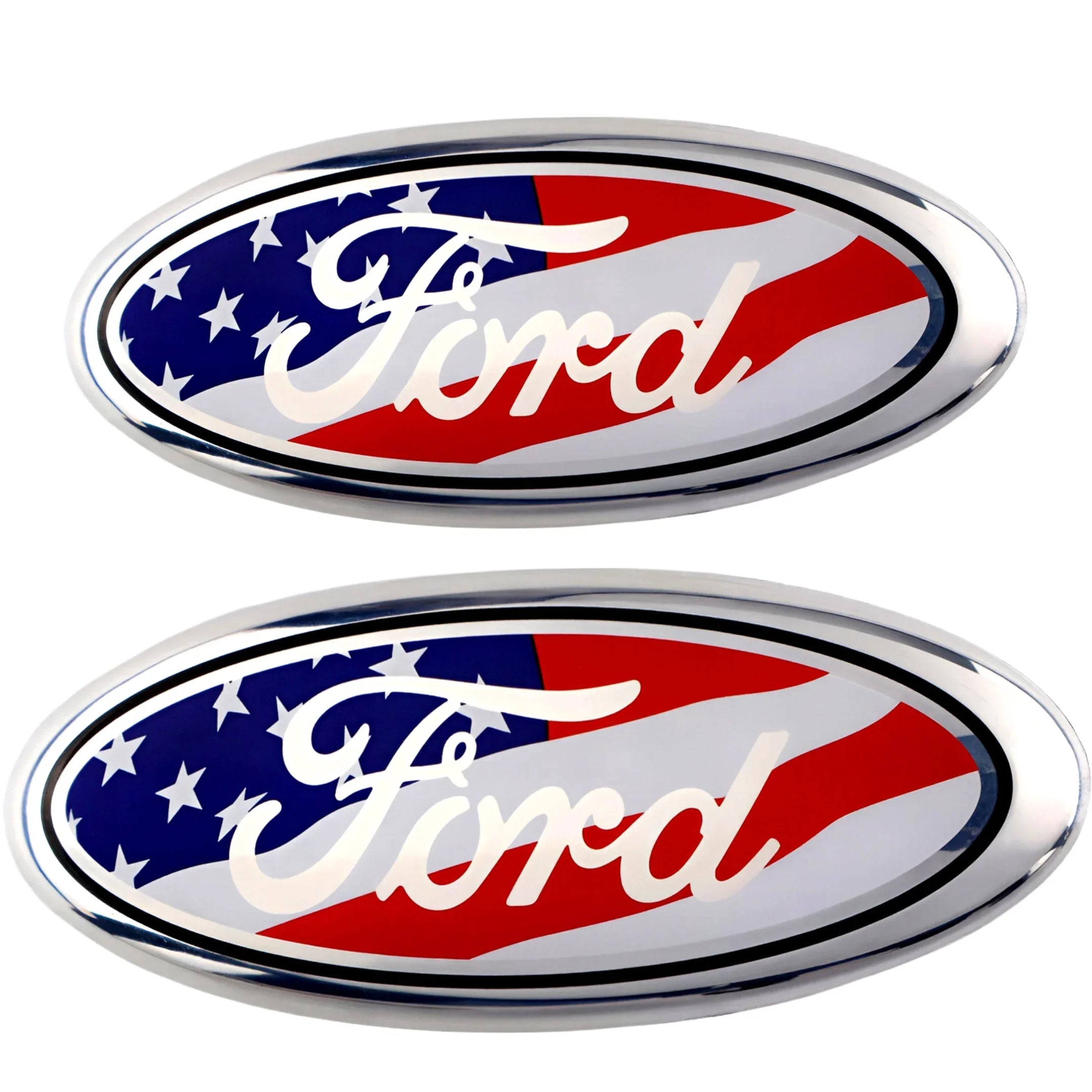 Ford Emblem Overlay | USA Flag