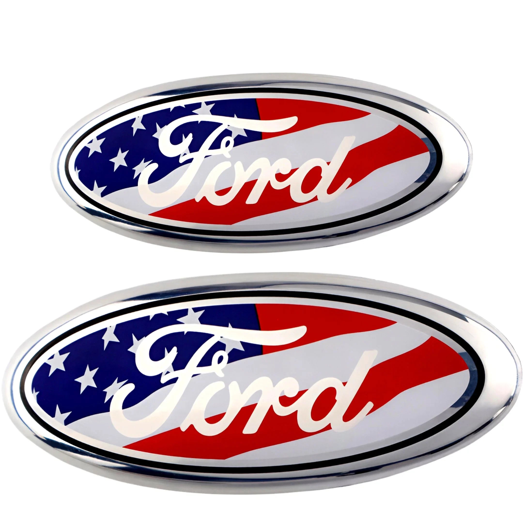 Ford Emblem Overlay | USA Flag
