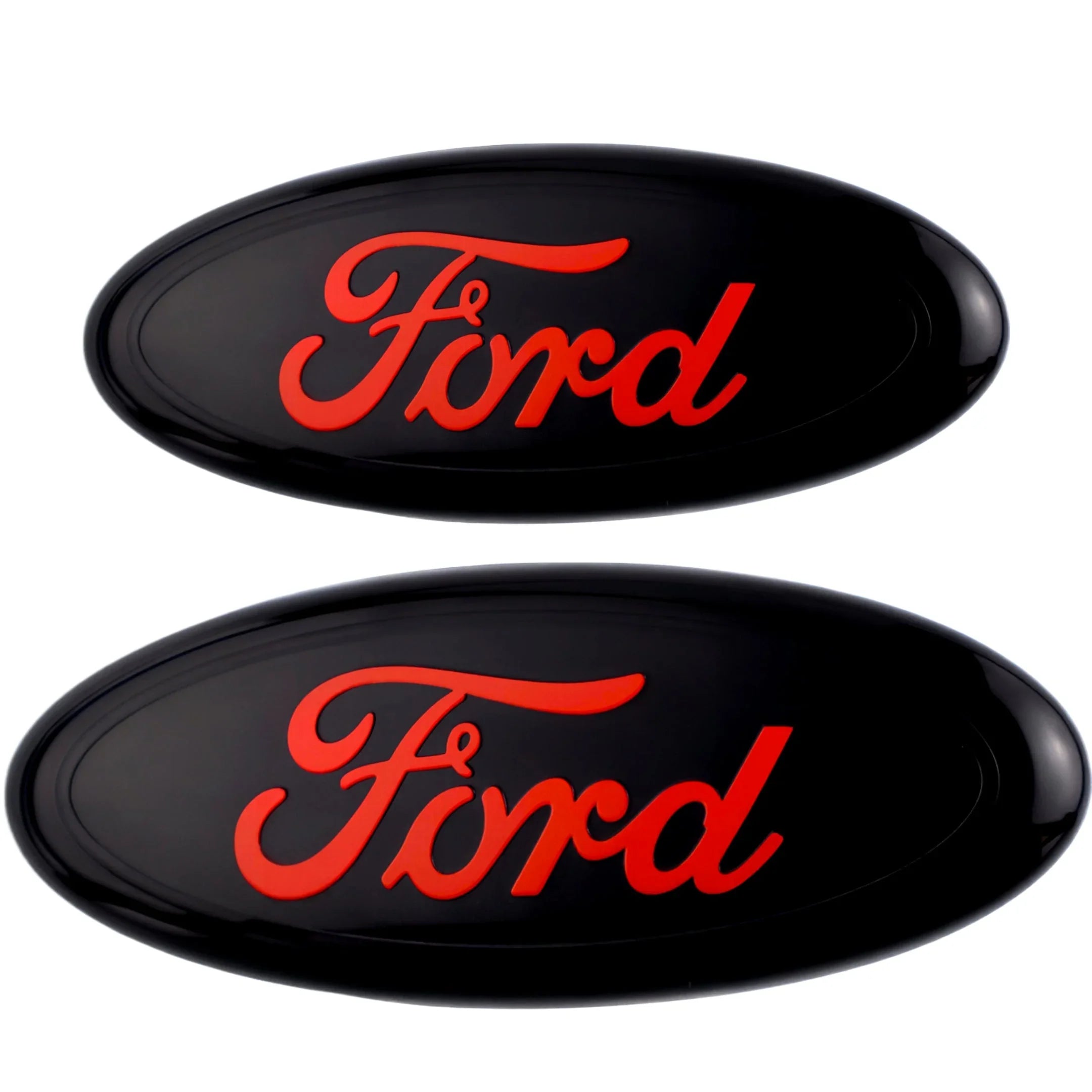 Ford Emblem Overlay | Black Red