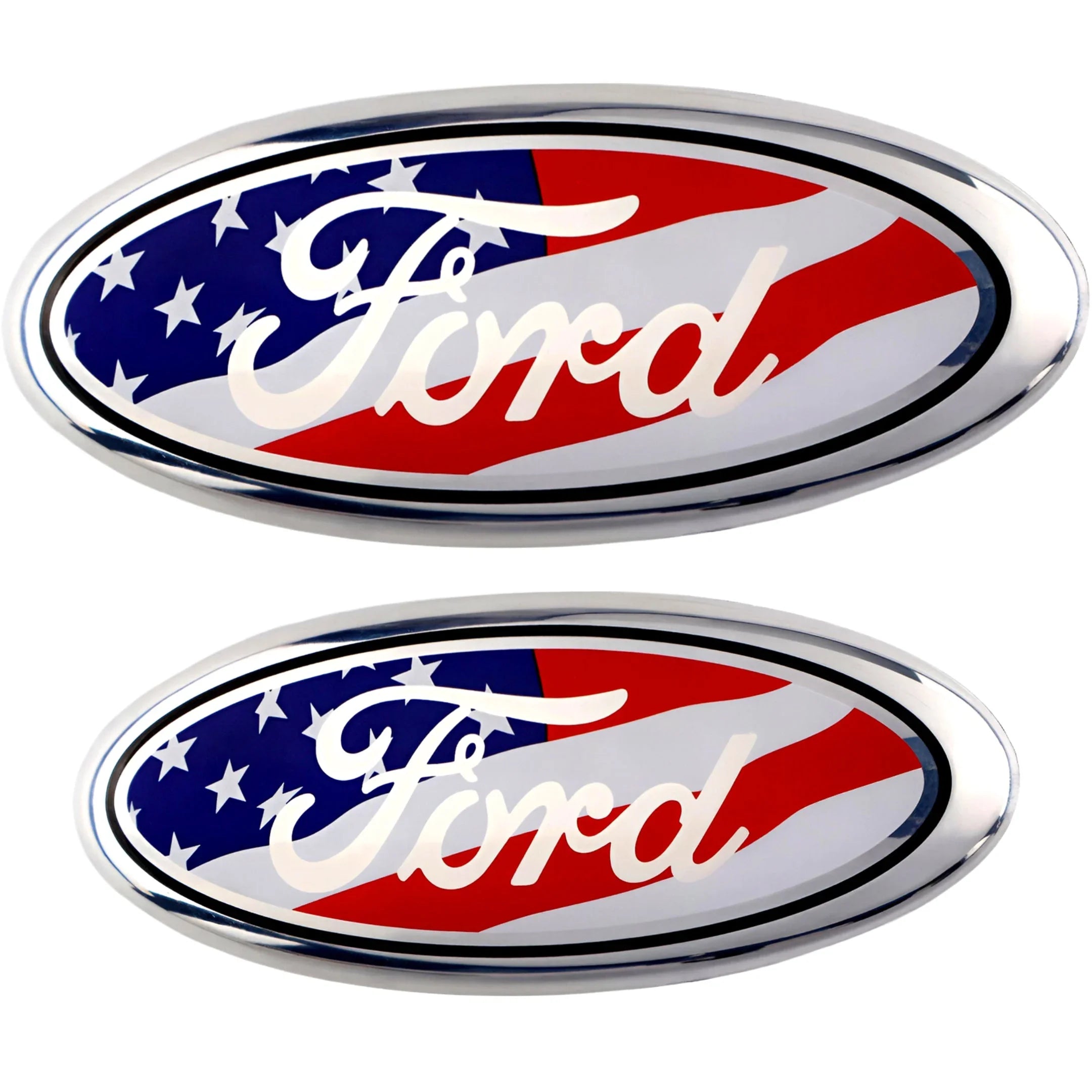 Ford Emblem Overlay | USA Flag