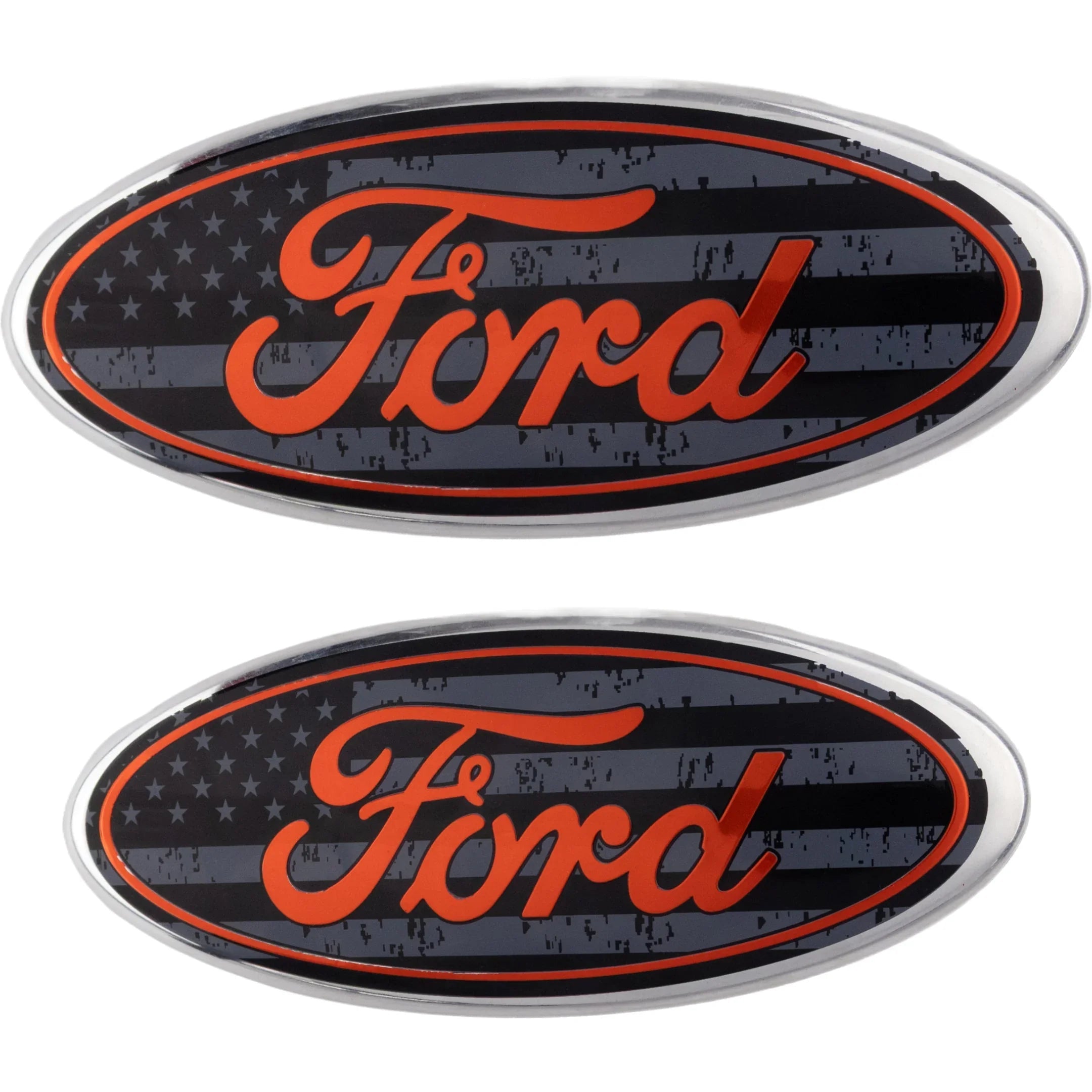 Ford Emblem Überzug | USA-Flagge Schwarz