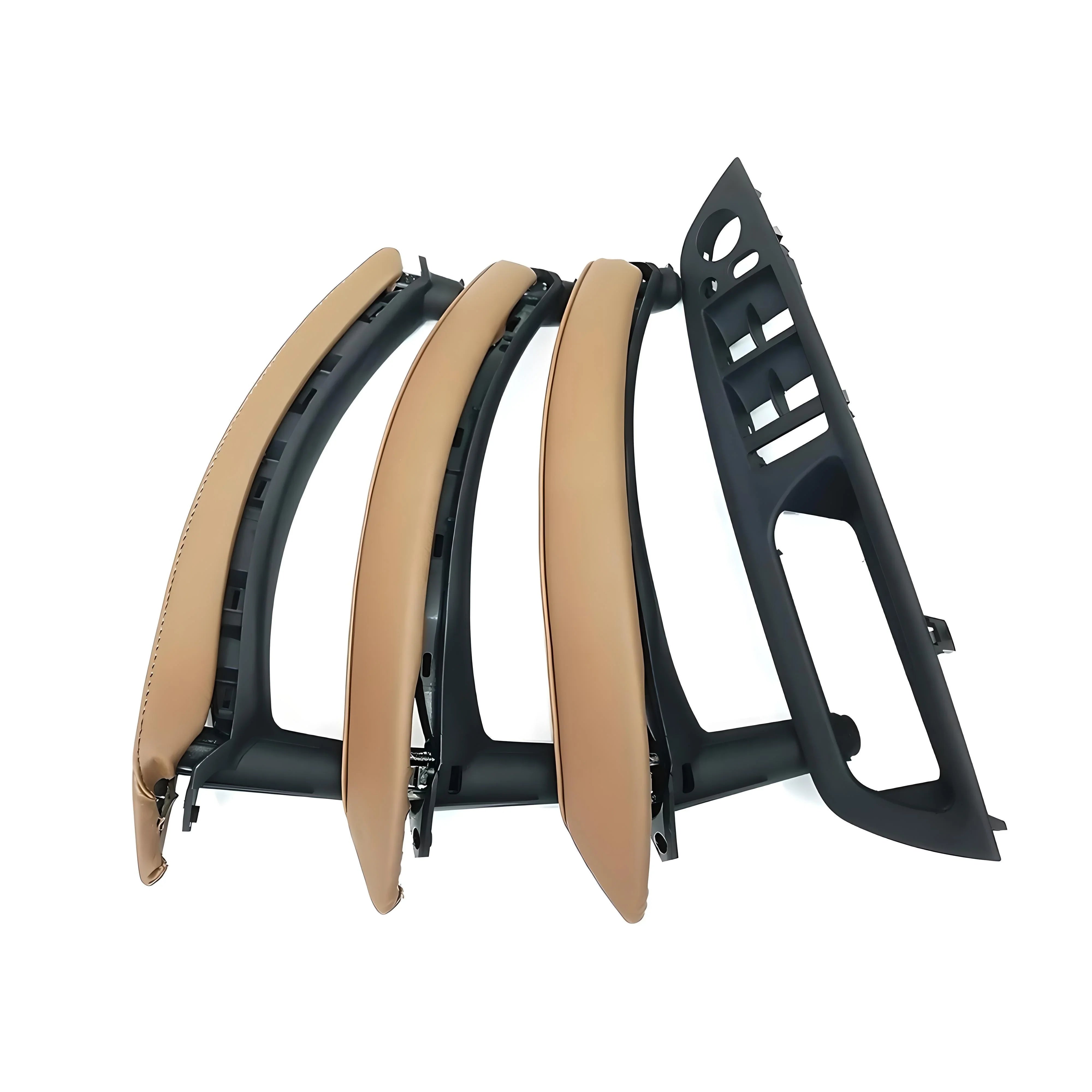 Interior door handle trim – Brown – Compatible with BMW 5 Series G30 – Front