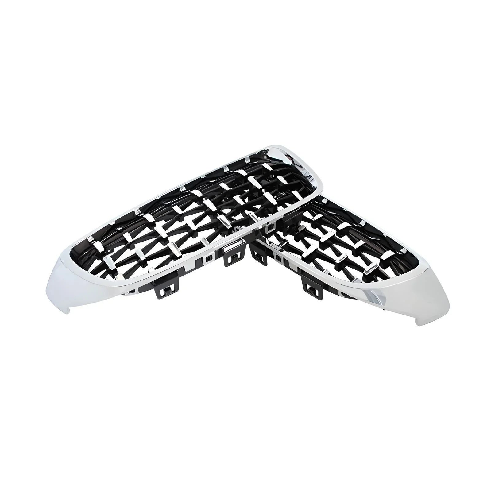 Grille Radiator Chrome Surround Trim Frame - Chrome Finish - Compatible with Tesla Model 3 - Exterior