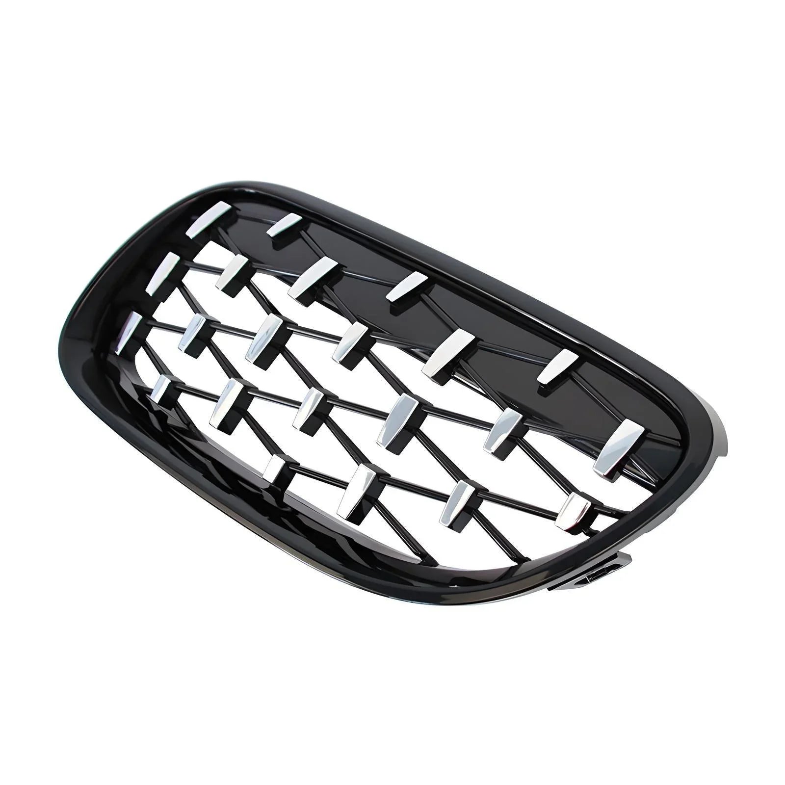 BMW kidney grille gloss black chrome frame front
