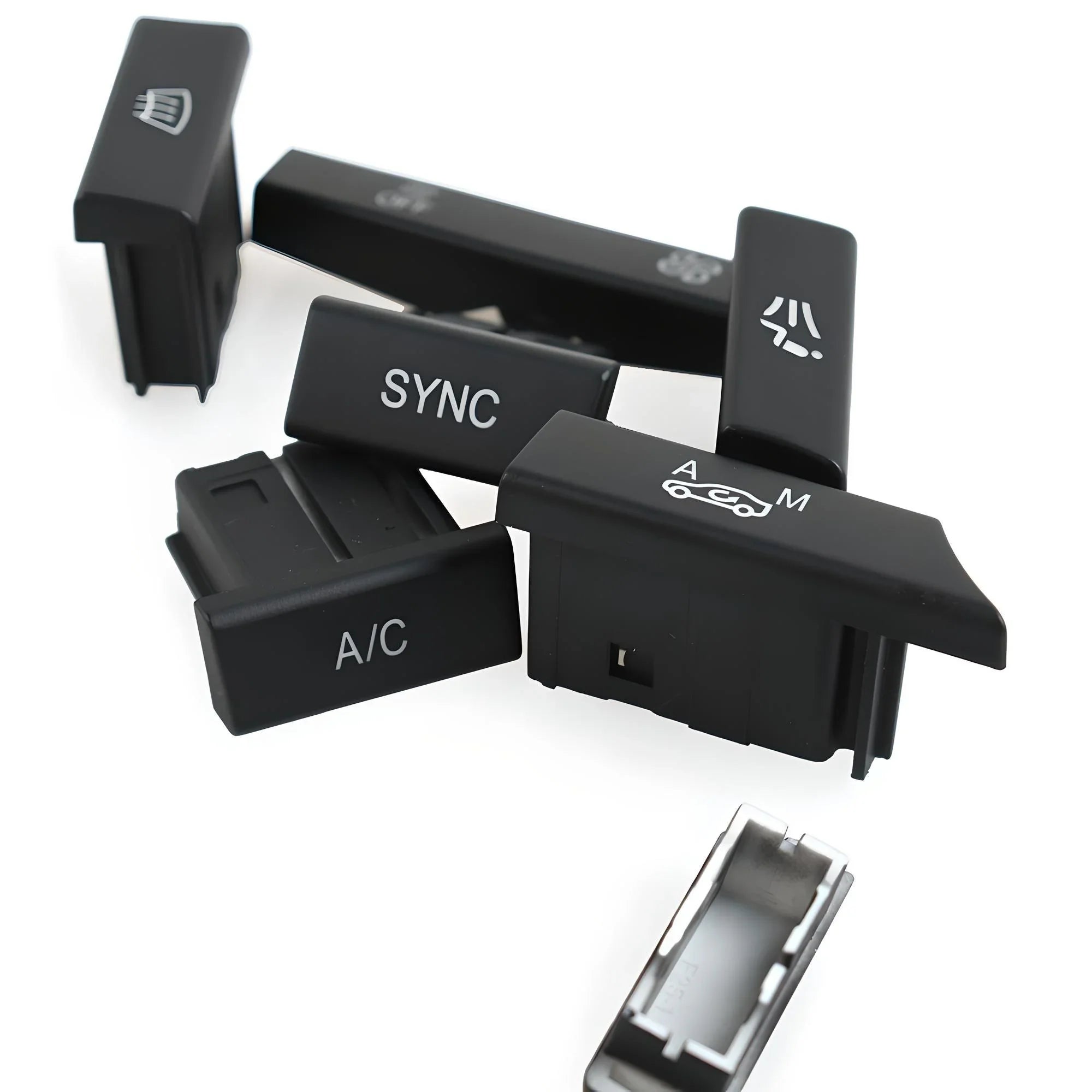 BMW E46 Climate Control Button Set – Black Finish – Compatible with BMW E46 – Interior