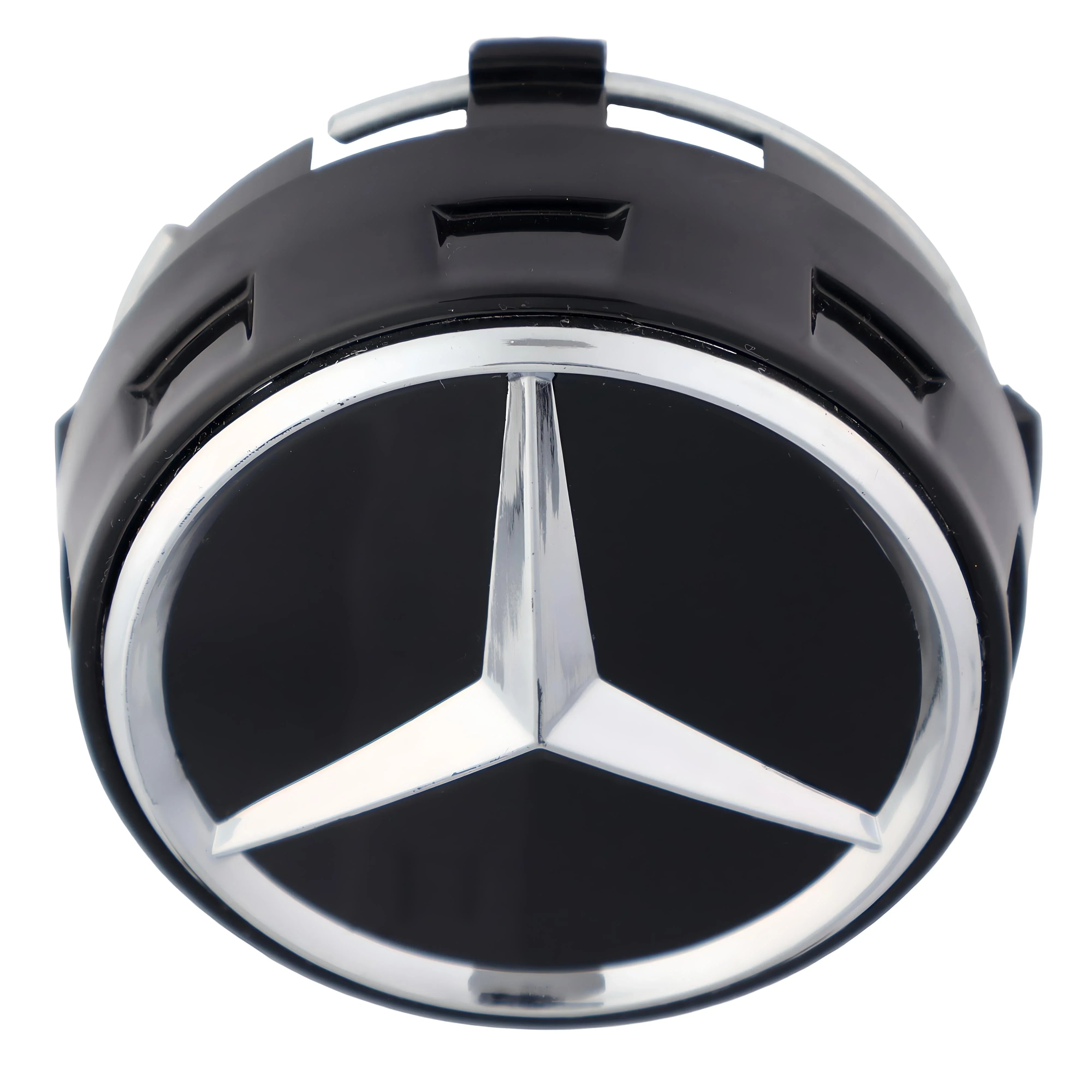 Mercedes Elevated Hub Caps | Gloss Black - Aftermarket - The Zenara Shop