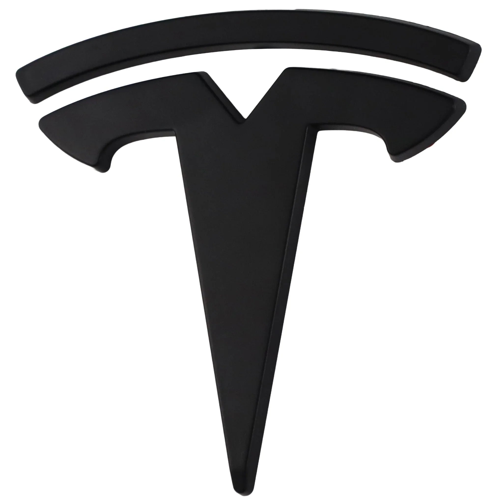 Tesla Emblem Overlay | Matte Black