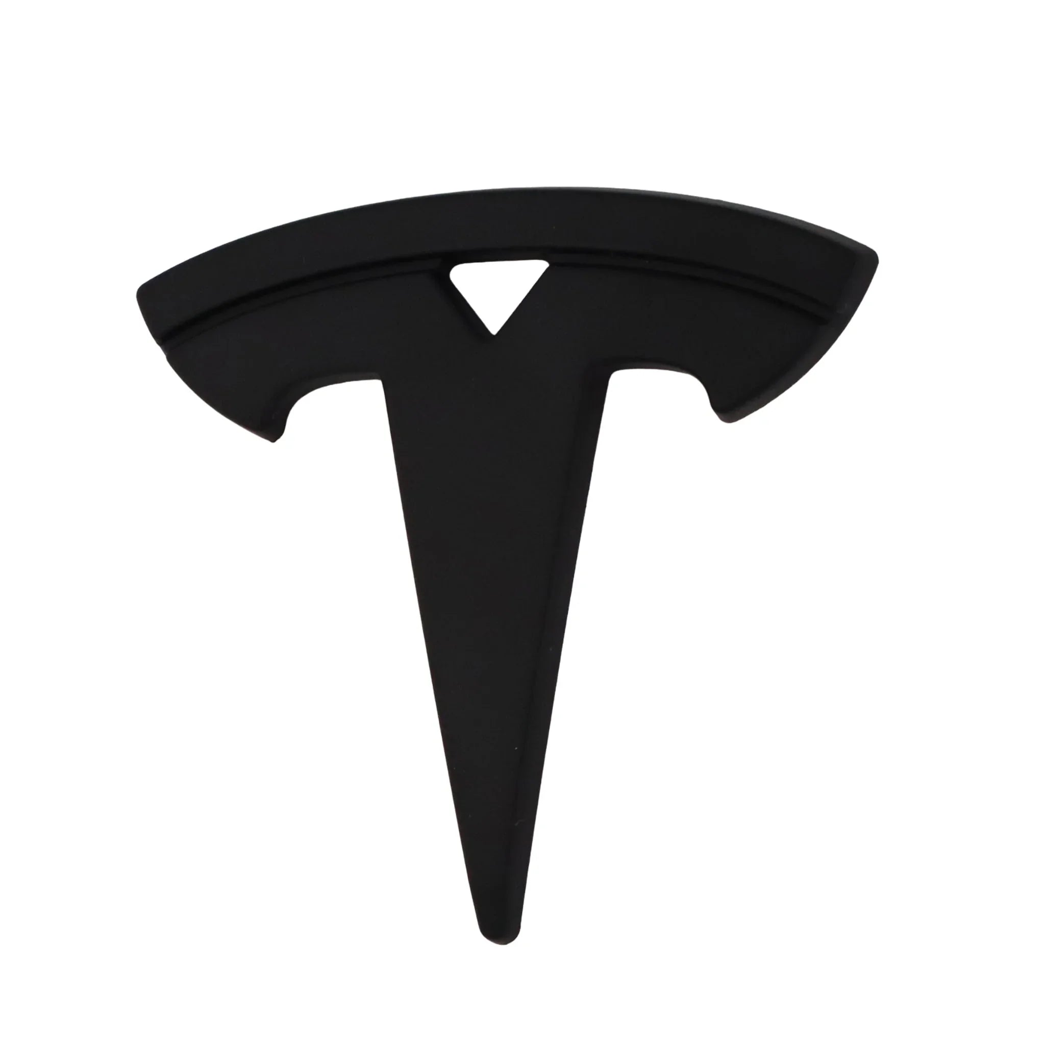 Tesla Emblem Overlay | Matte Black