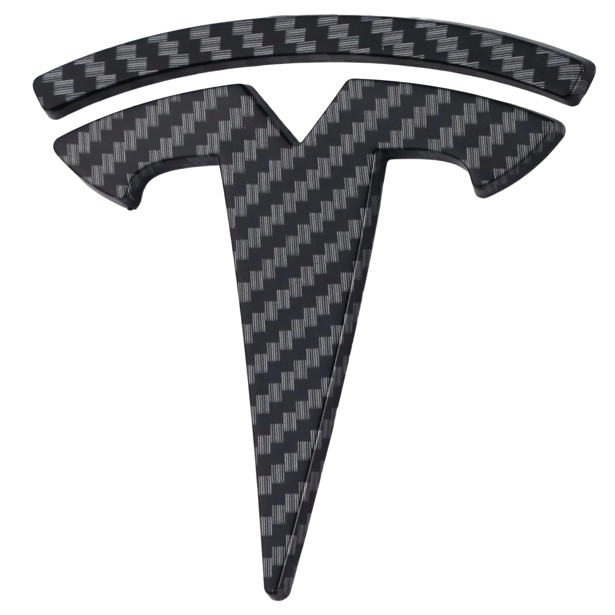 Tesla Emblem Overlay | Kohlefaser