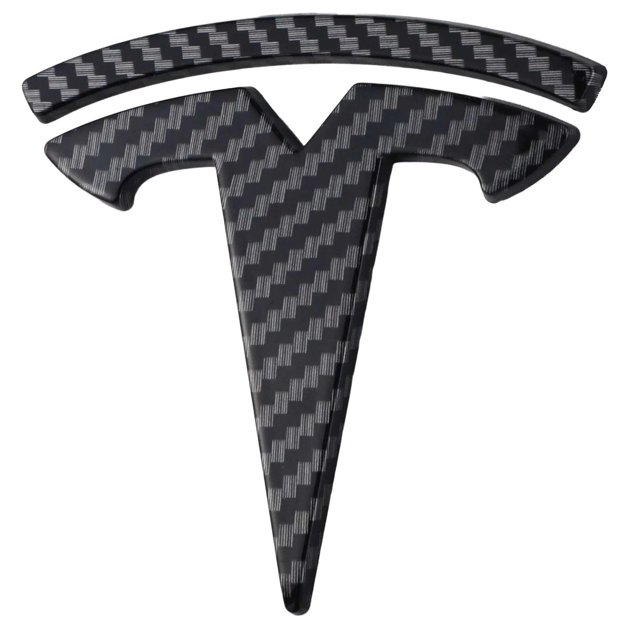 Tesla Emblem Overlay | Kohlefaser