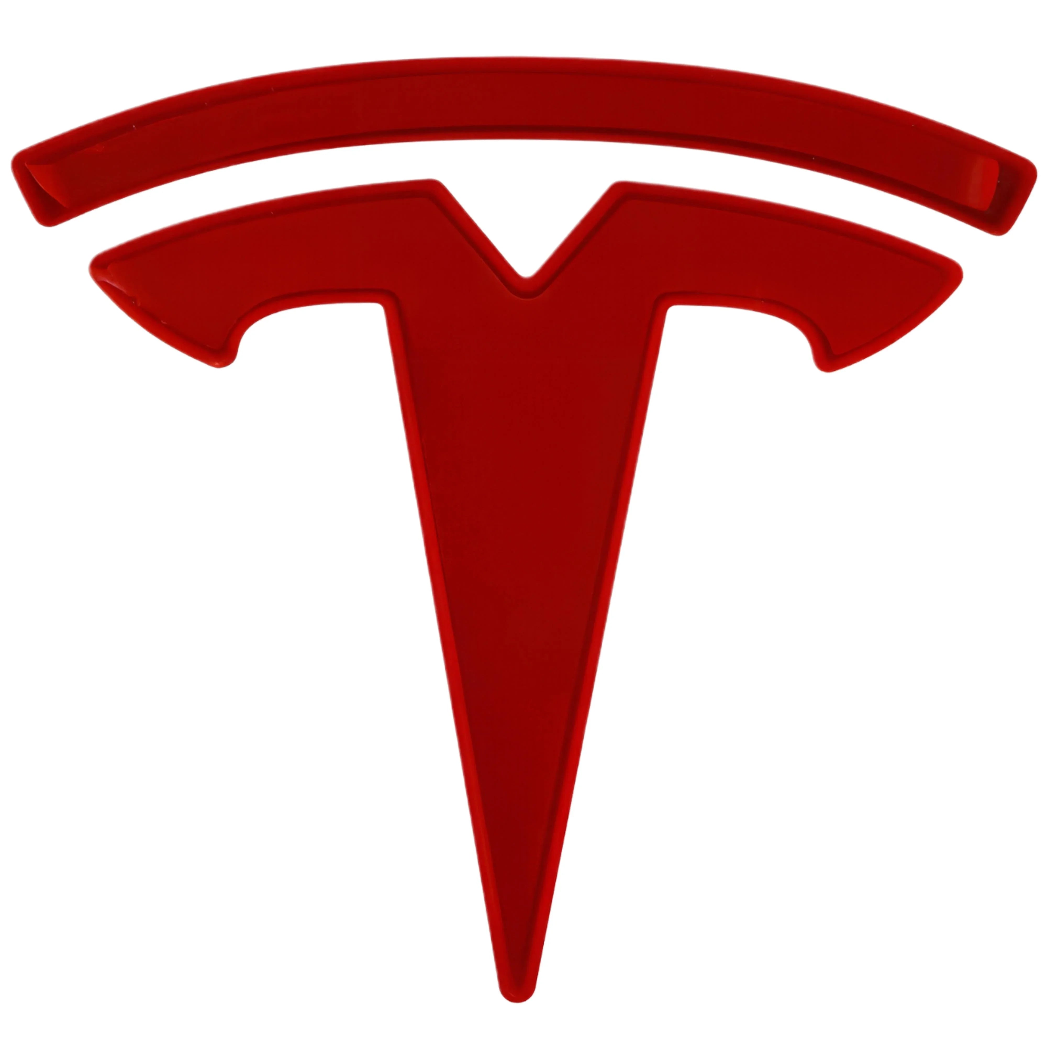 Tesla Emblem Overlay | Klassisches Rot