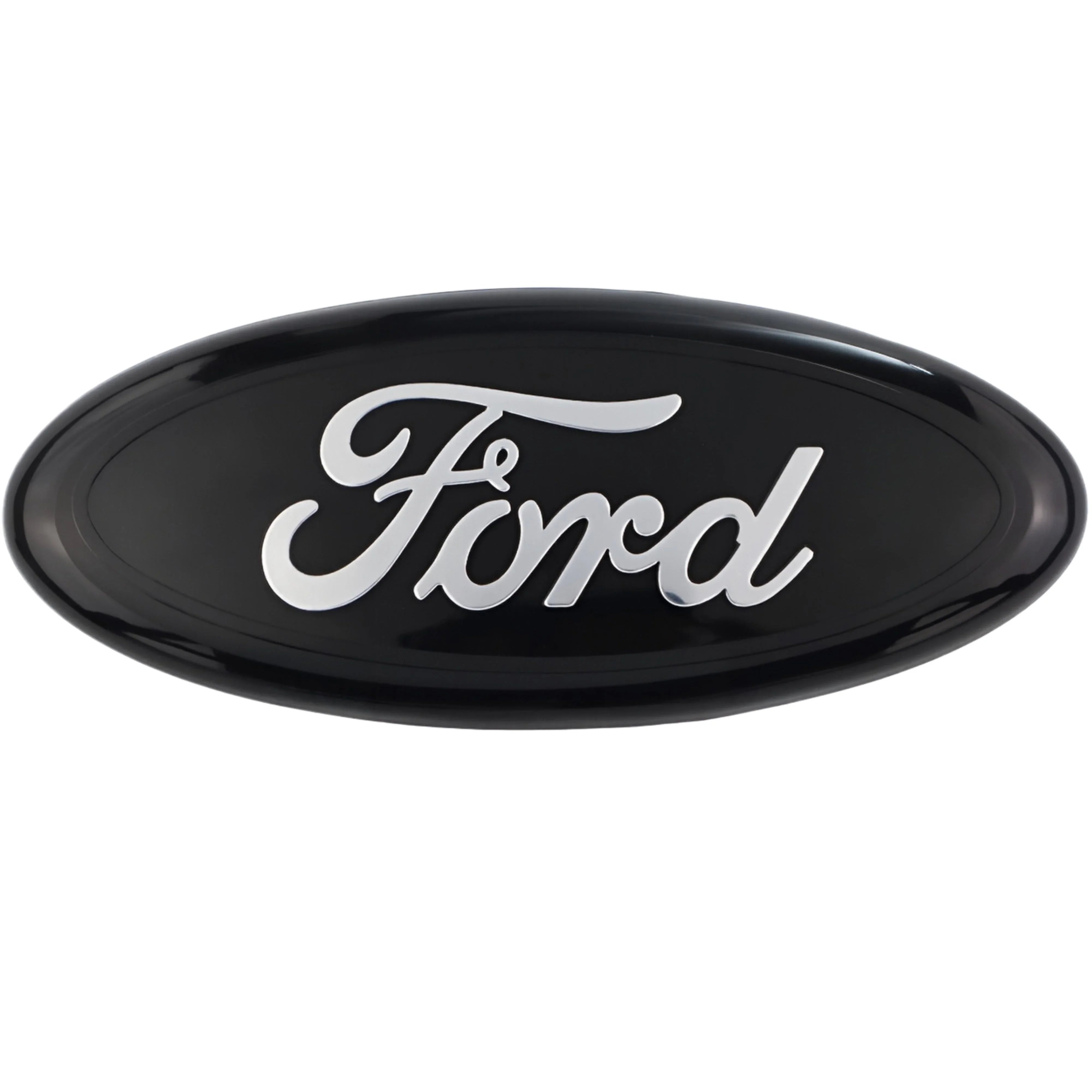 Ford Emblem Overlay | Black Chrome