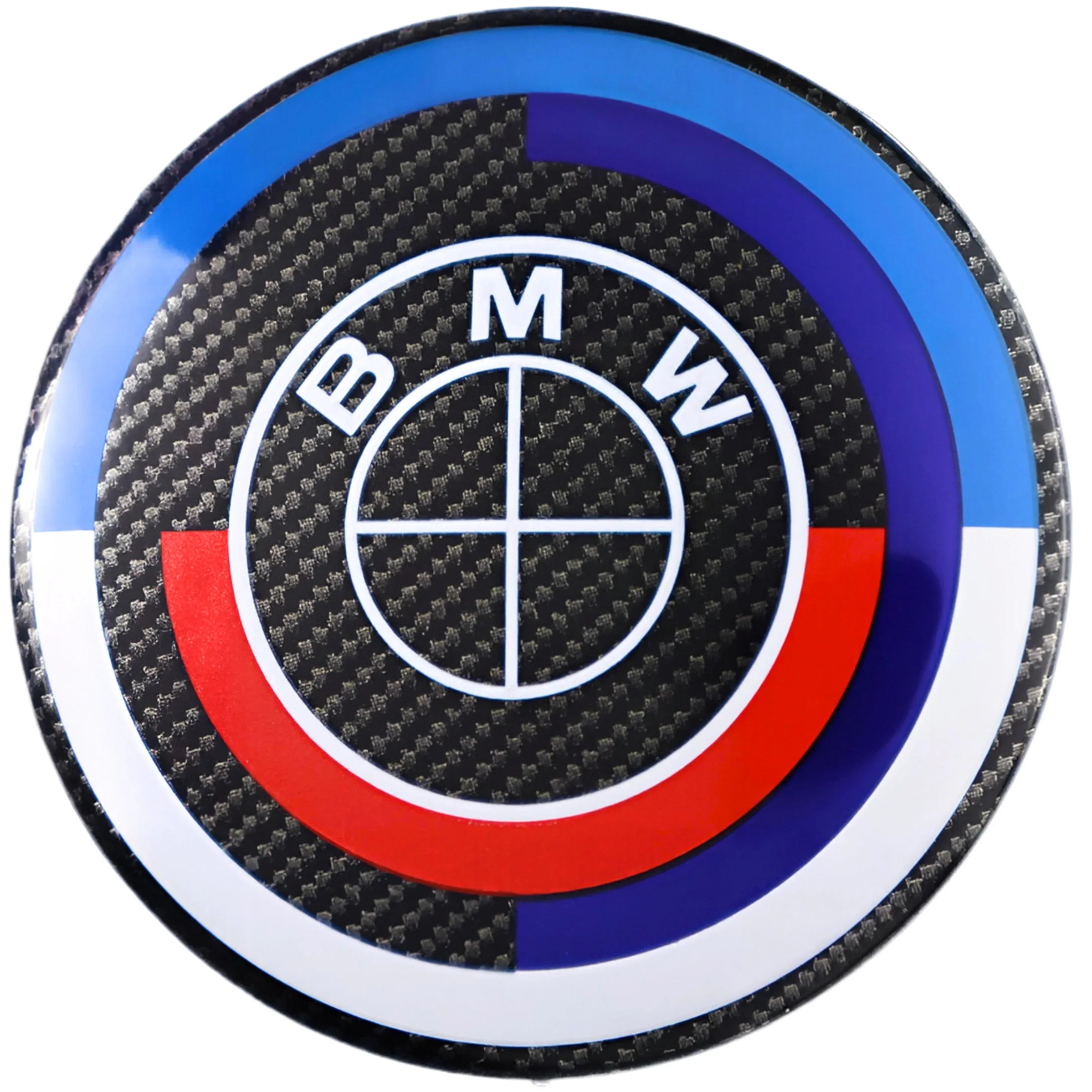 50. Jubiläums-Emblem | Schwarzer Carbon - BMW Kompatibel