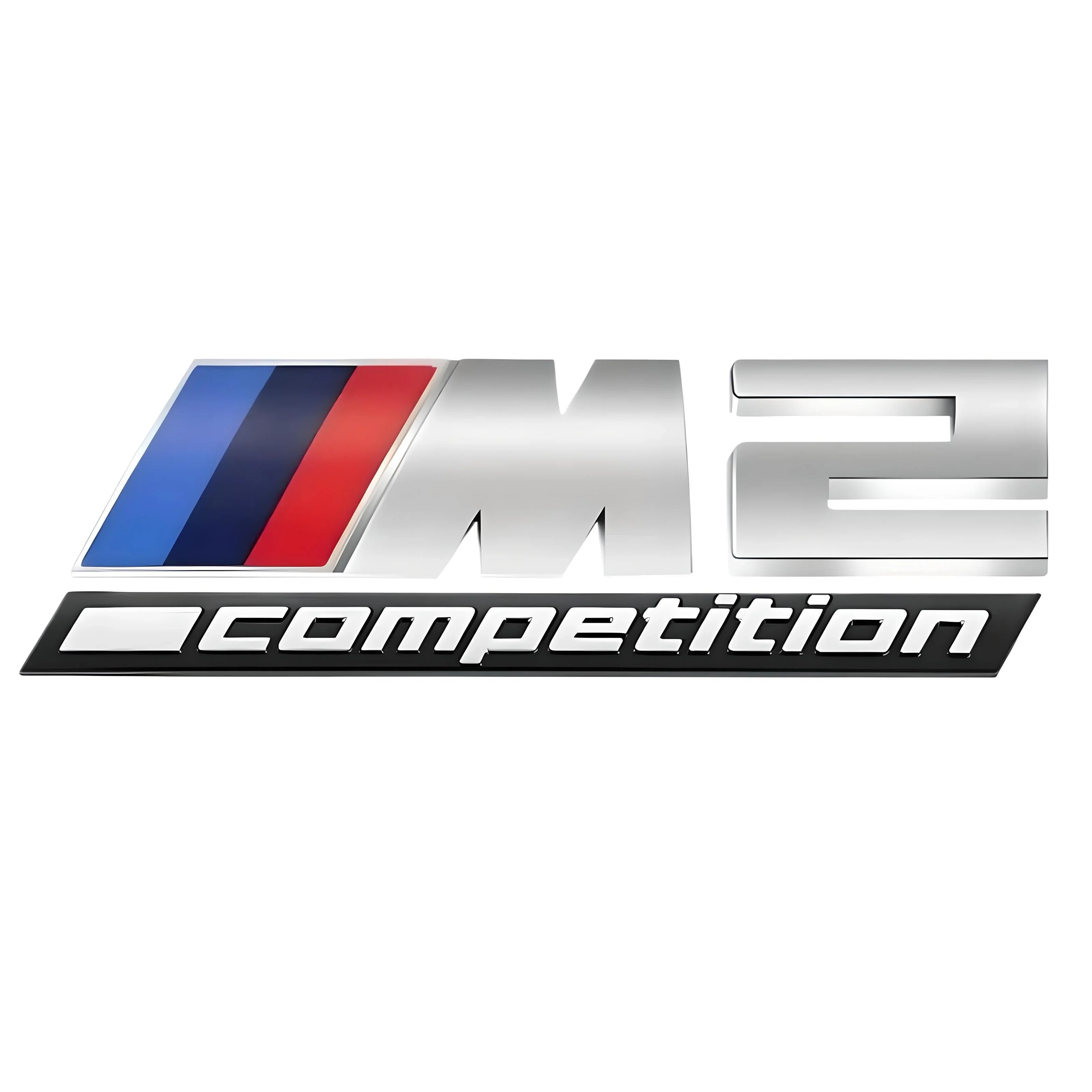 M2 Competition emblem – Silver – Compatible with BMW M2 – Exterior