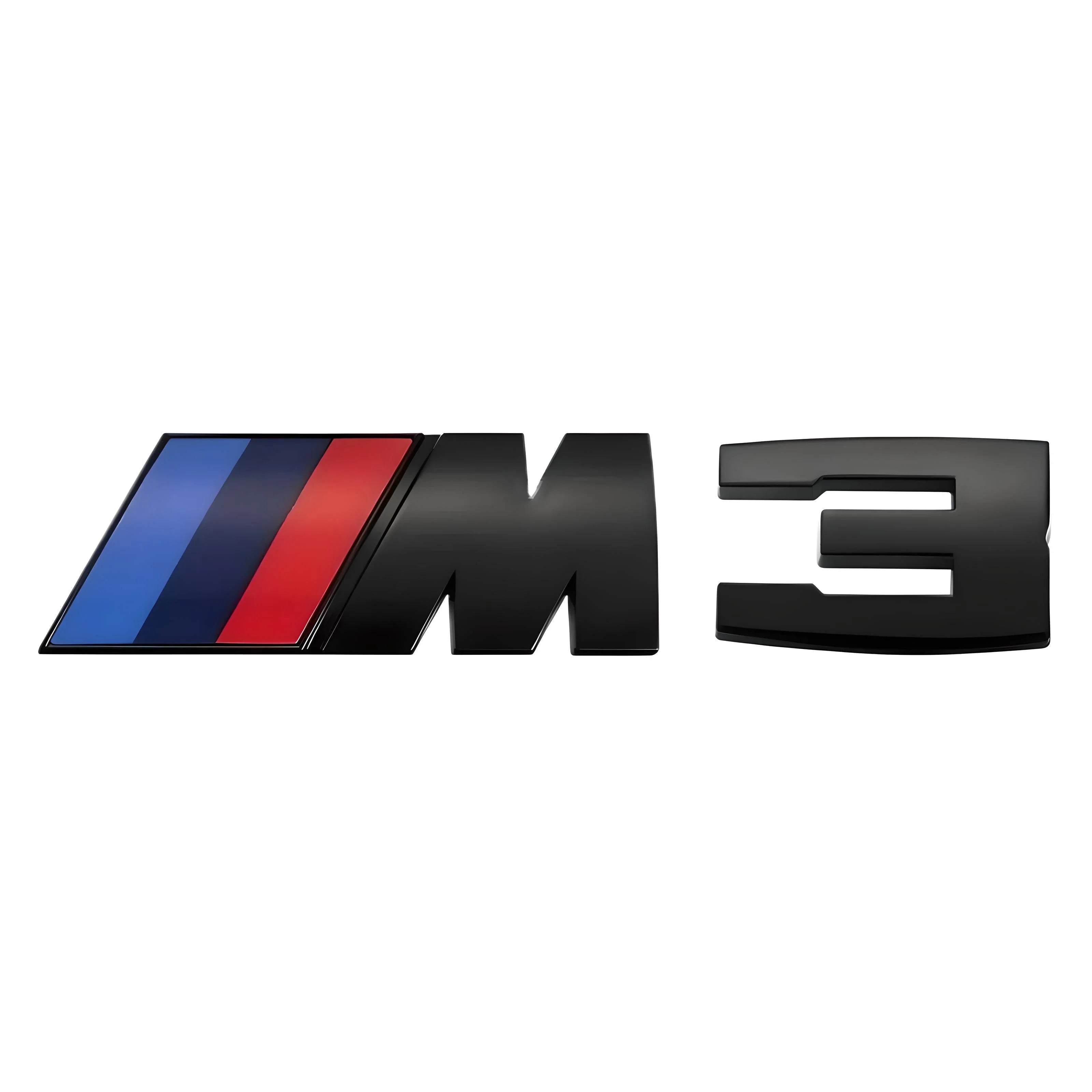 BMW M3 Emblem – Black Finish – Compatible with BMW M3 – Rear Exterior