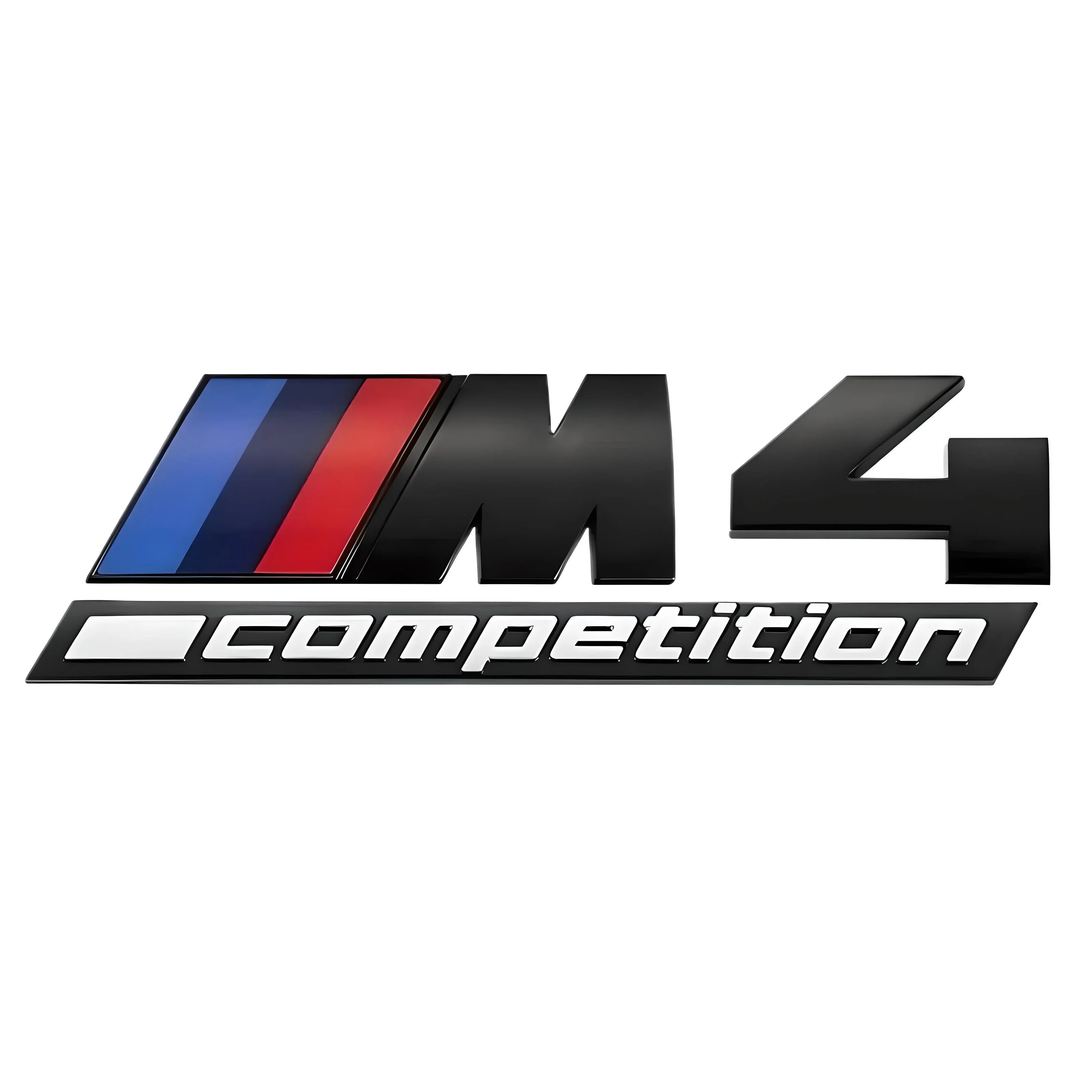 BMW M4 Competition Emblem – Black – Compatible with BMW M4 – Exterior