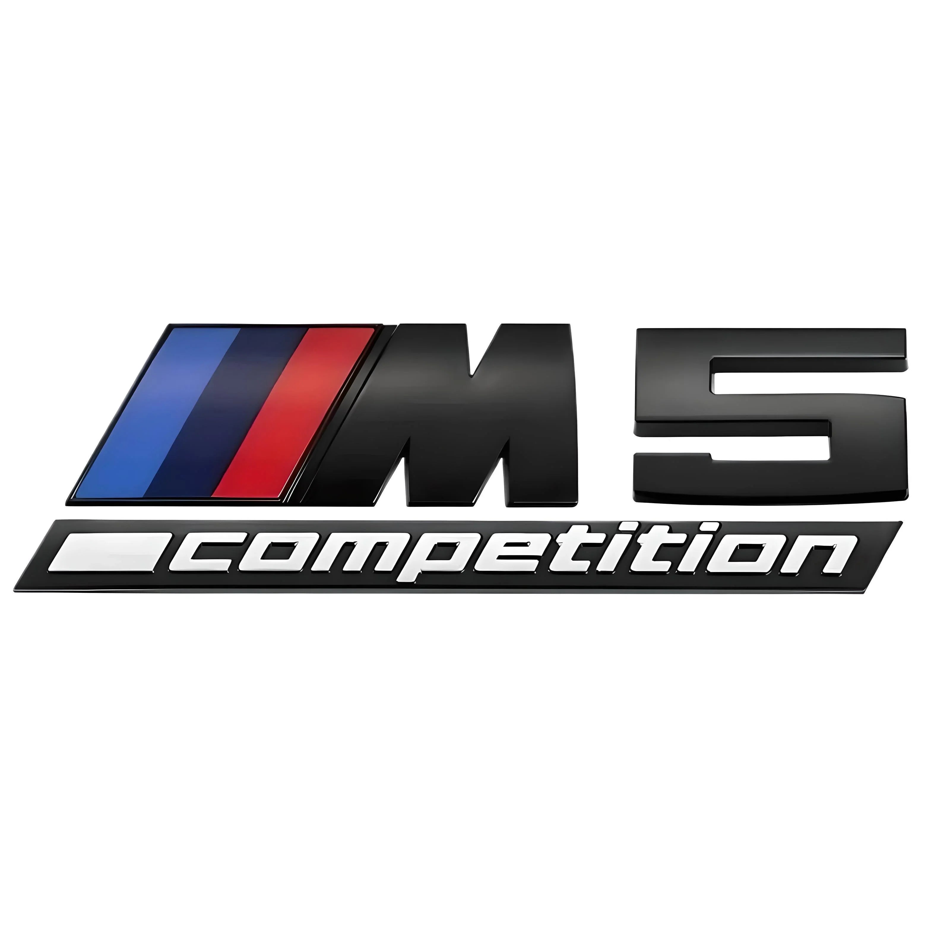 BMW M5 Competition Emblem – Black – Compatible with BMW M5 – Rear