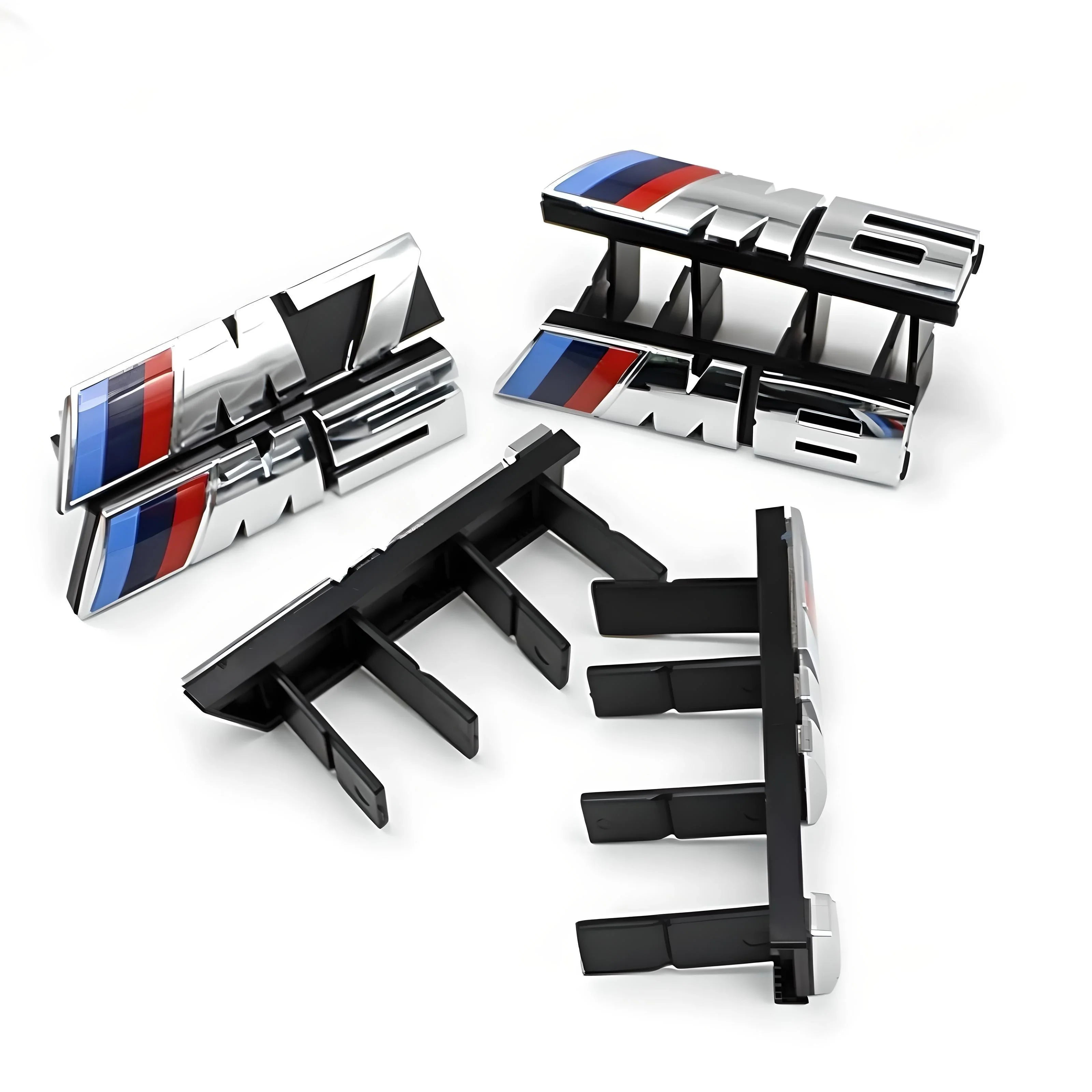 M Series Grill Emblem – Chrome with M Stripe – Compatible with BMW M3 – Front