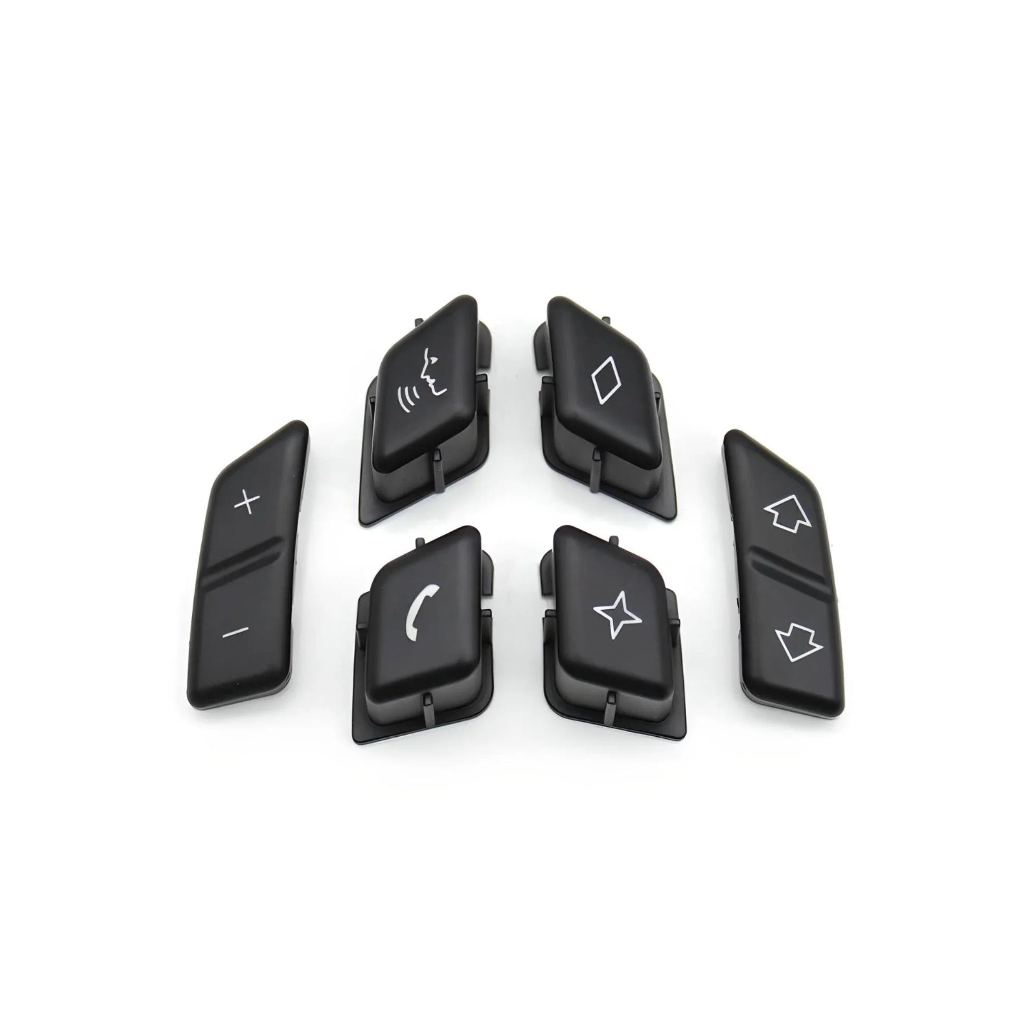 BMW Steering Wheel Control Buttons – Black – Compatible with BMW E70 X5 – Interior