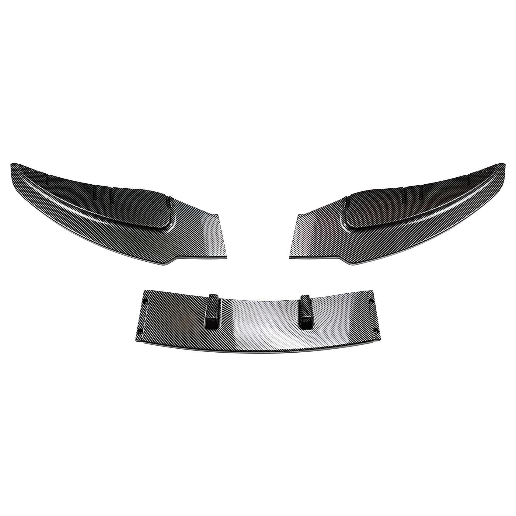 Carbon fiber front bumper splitter kit – Glossy finish – Compatible with BMW 3 Series G20 – Front