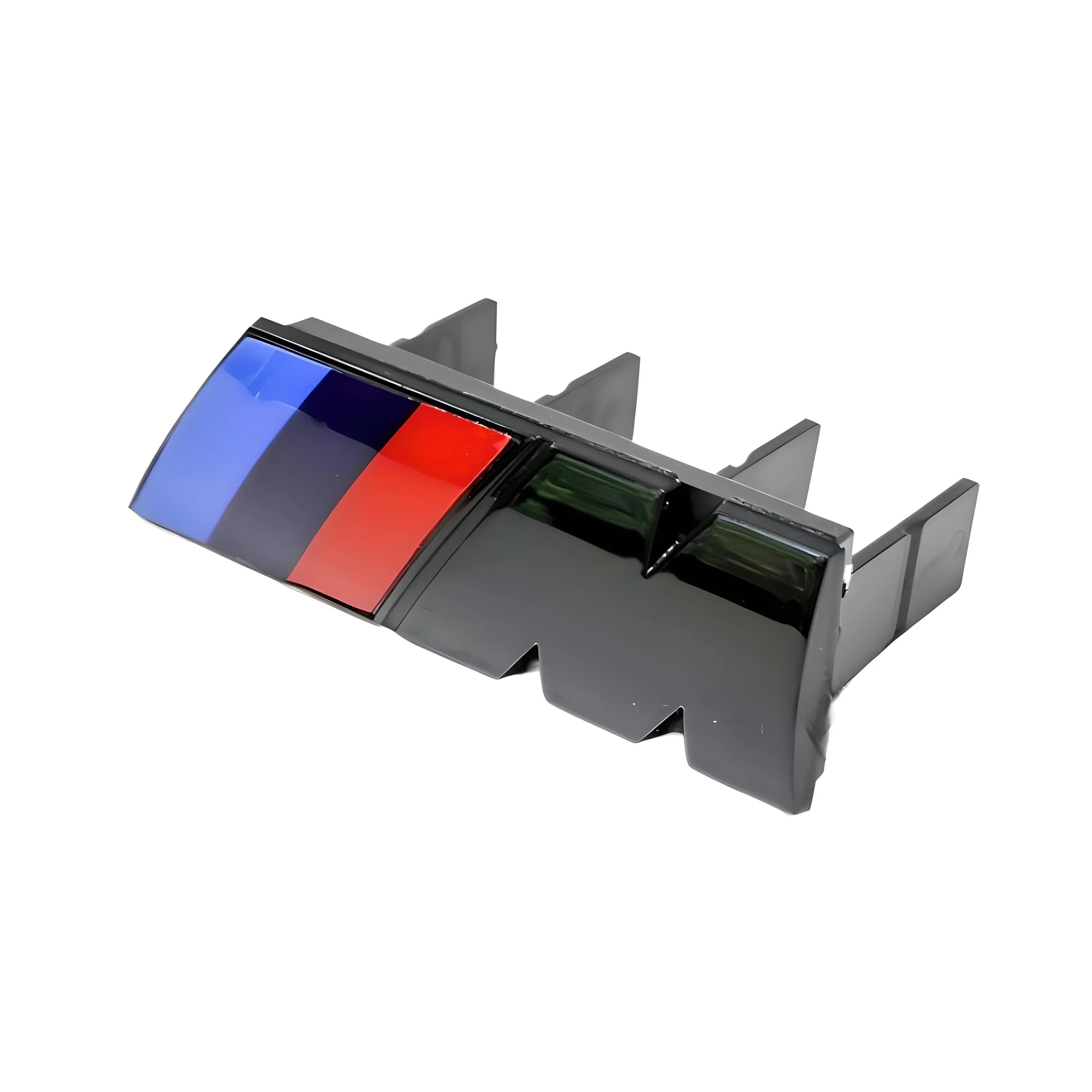 BMW M Front Grille Emblem – Black with Blue and Red Stripes – Compatible with BMW M Series – Front