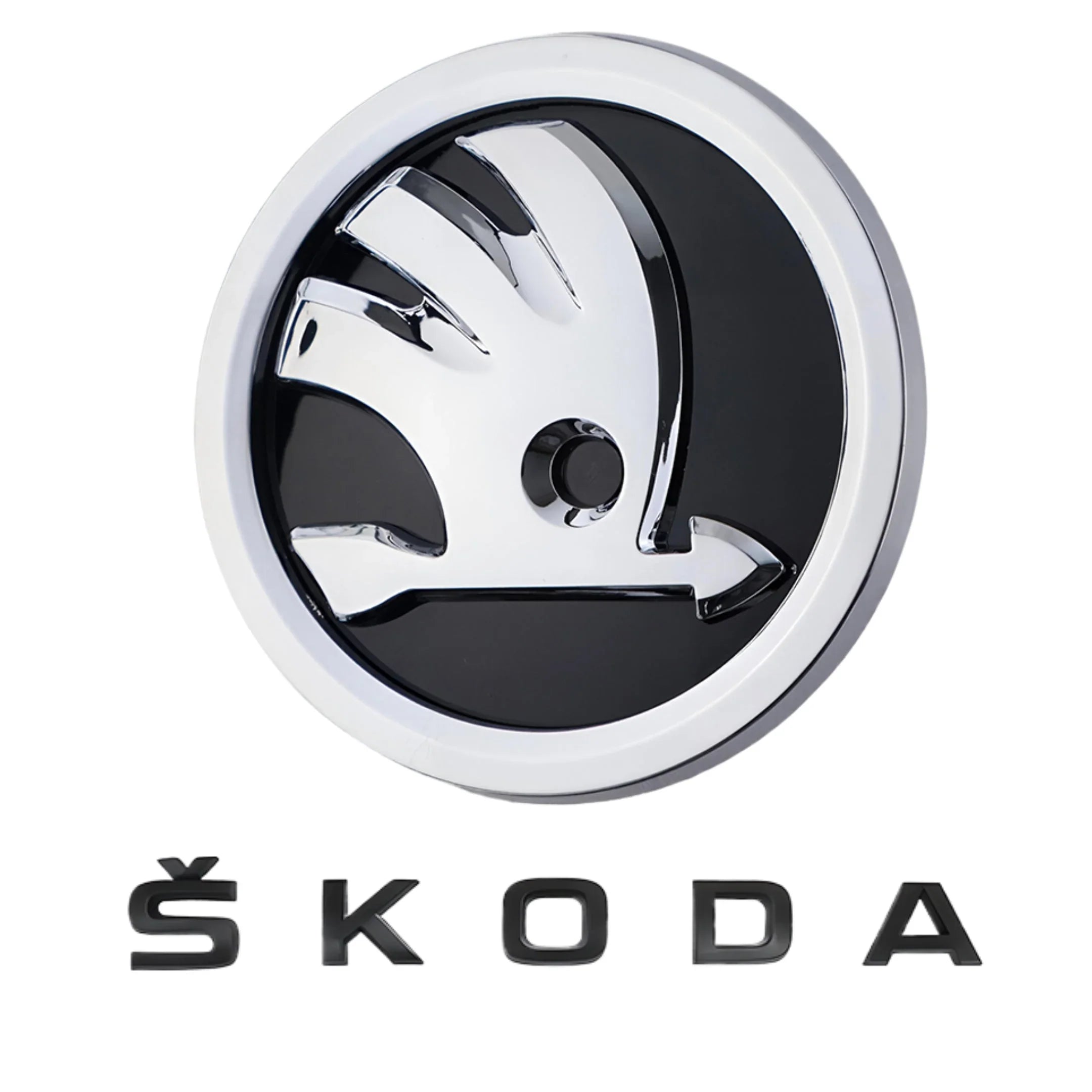 Skoda Emblem | Chrom Schwarz