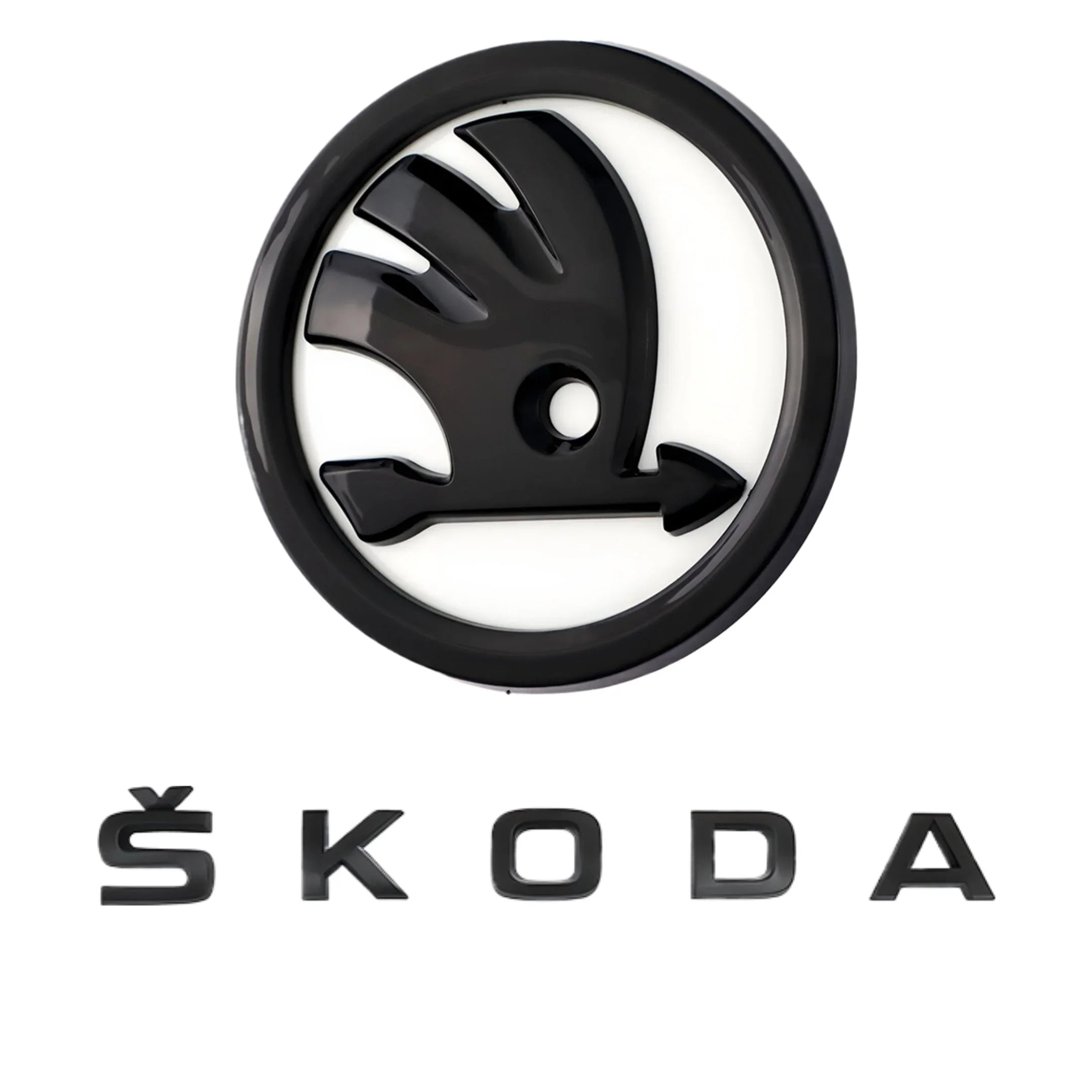 Skoda Emblem | White