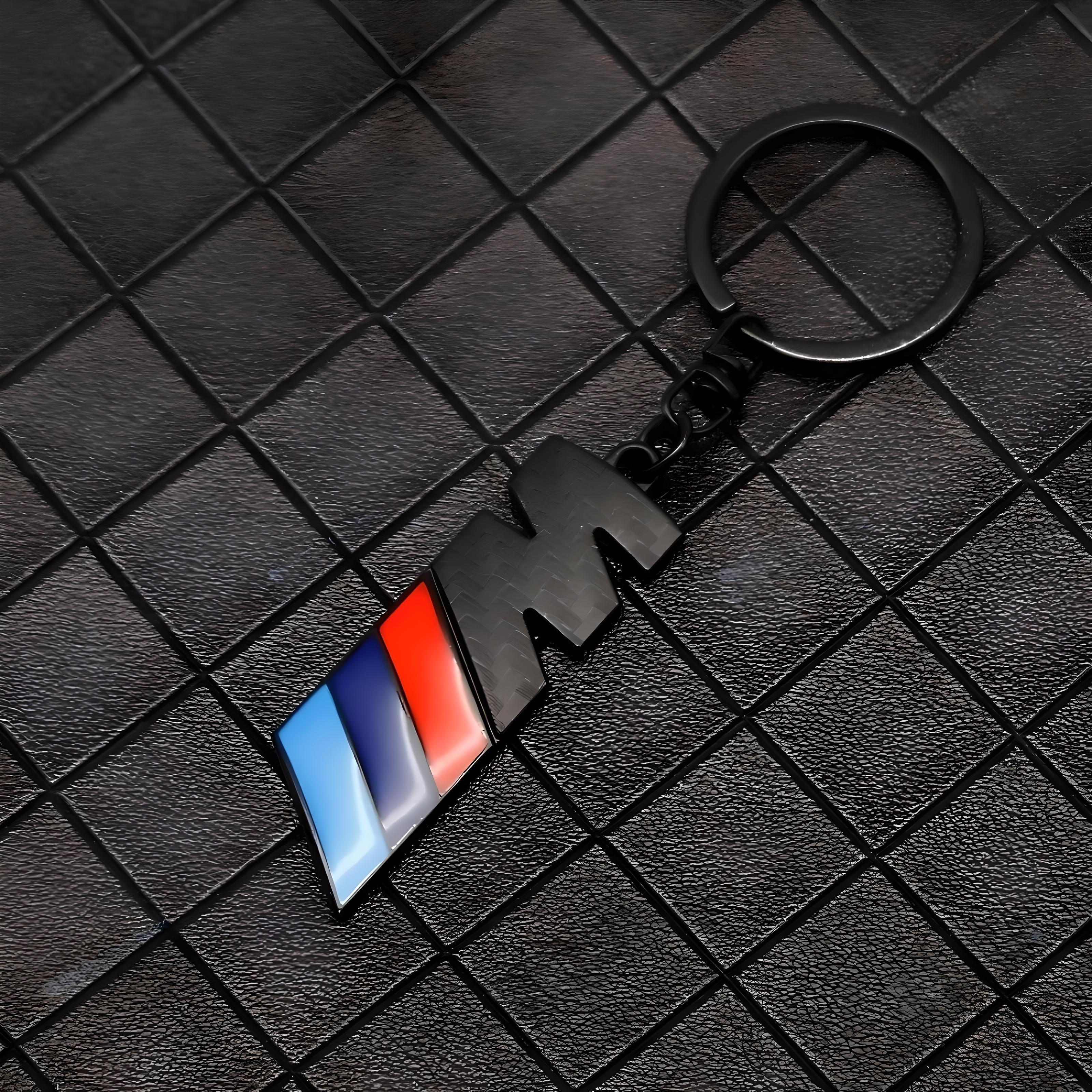 BMW M Logo Keychain – Carbon Black – Compatible with BMW Models – Exterior