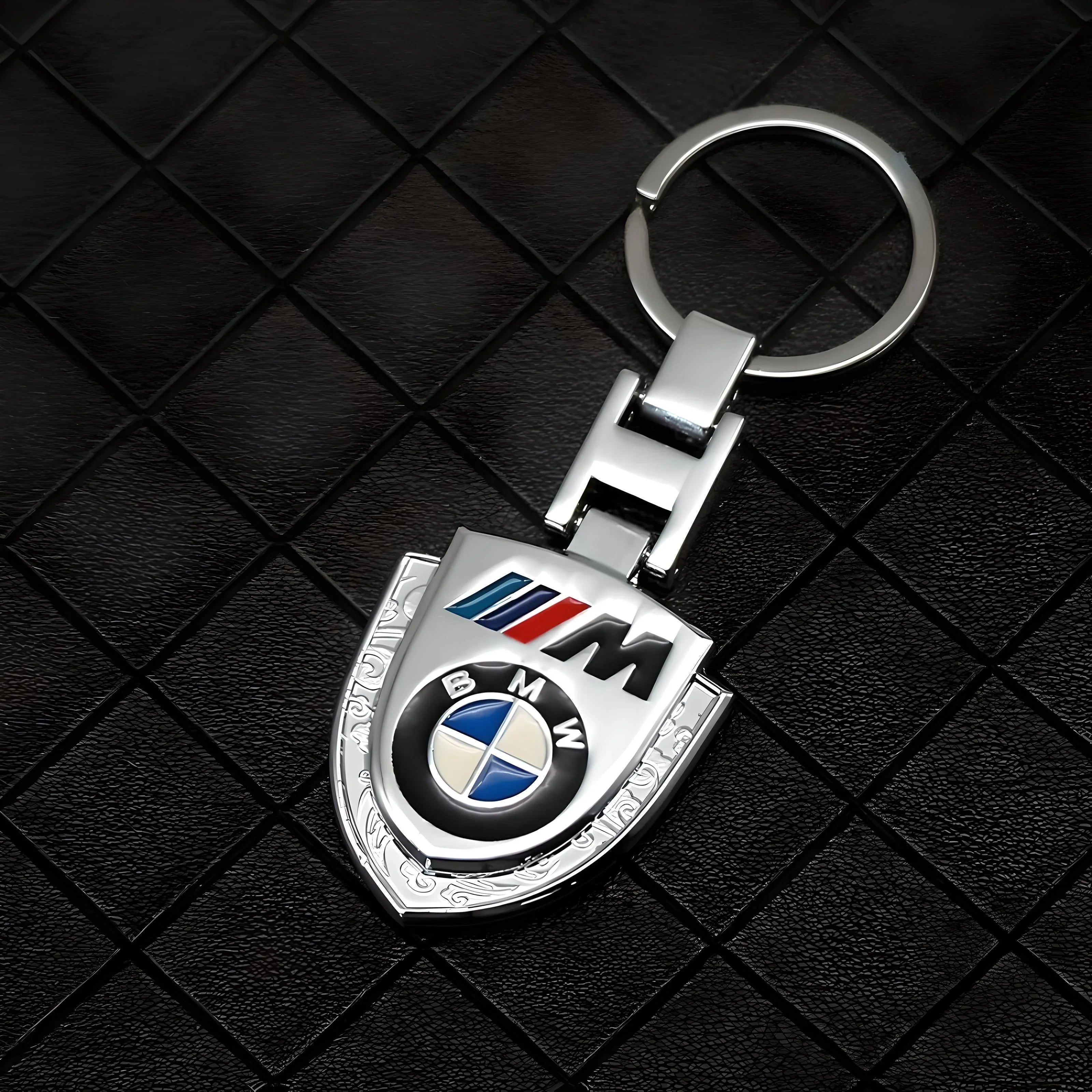 BMW Keychain M Series Silver Finish Compatible with BMW Exterior