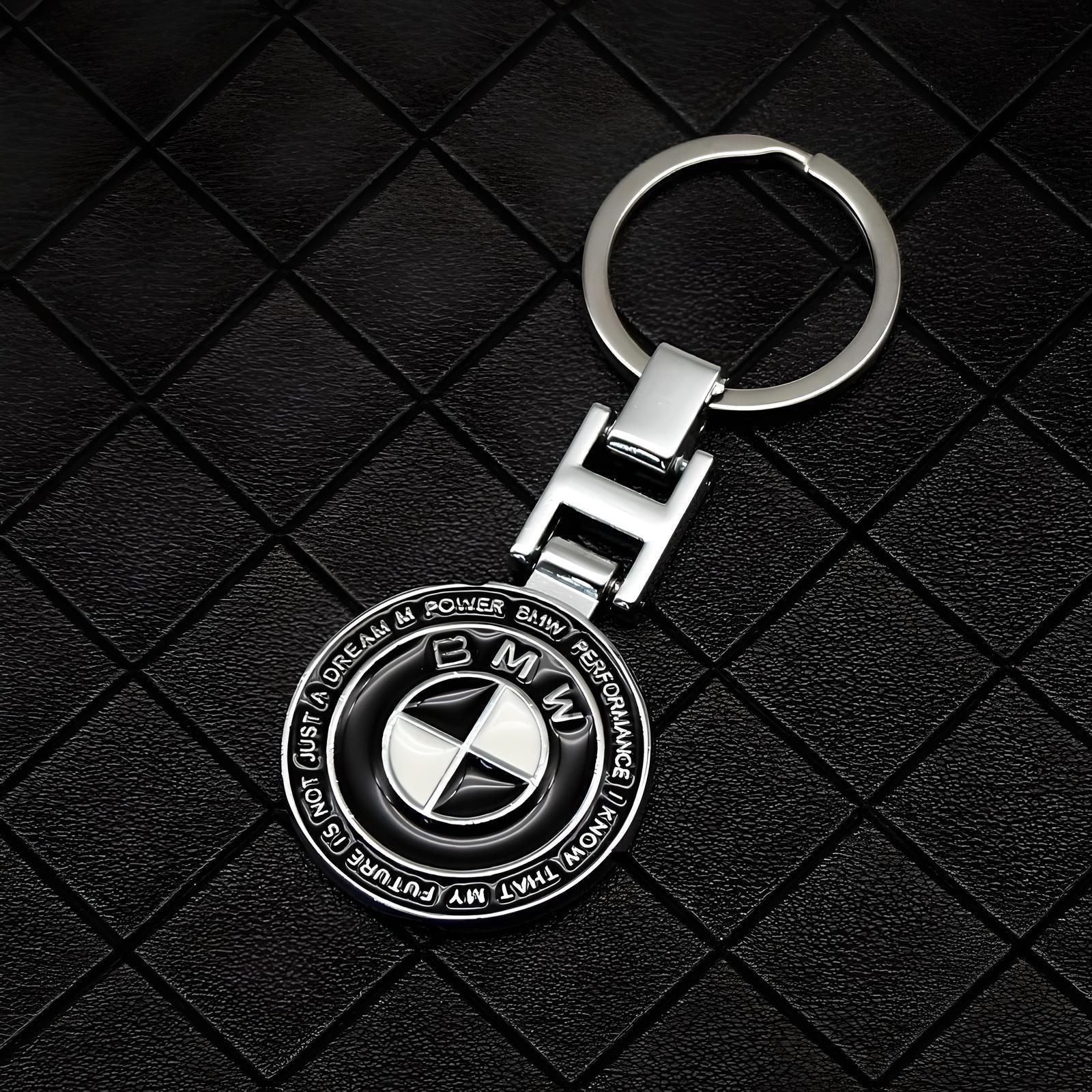 BMW keychain – Silver finish – Compatible with BMW – Exterior accessory