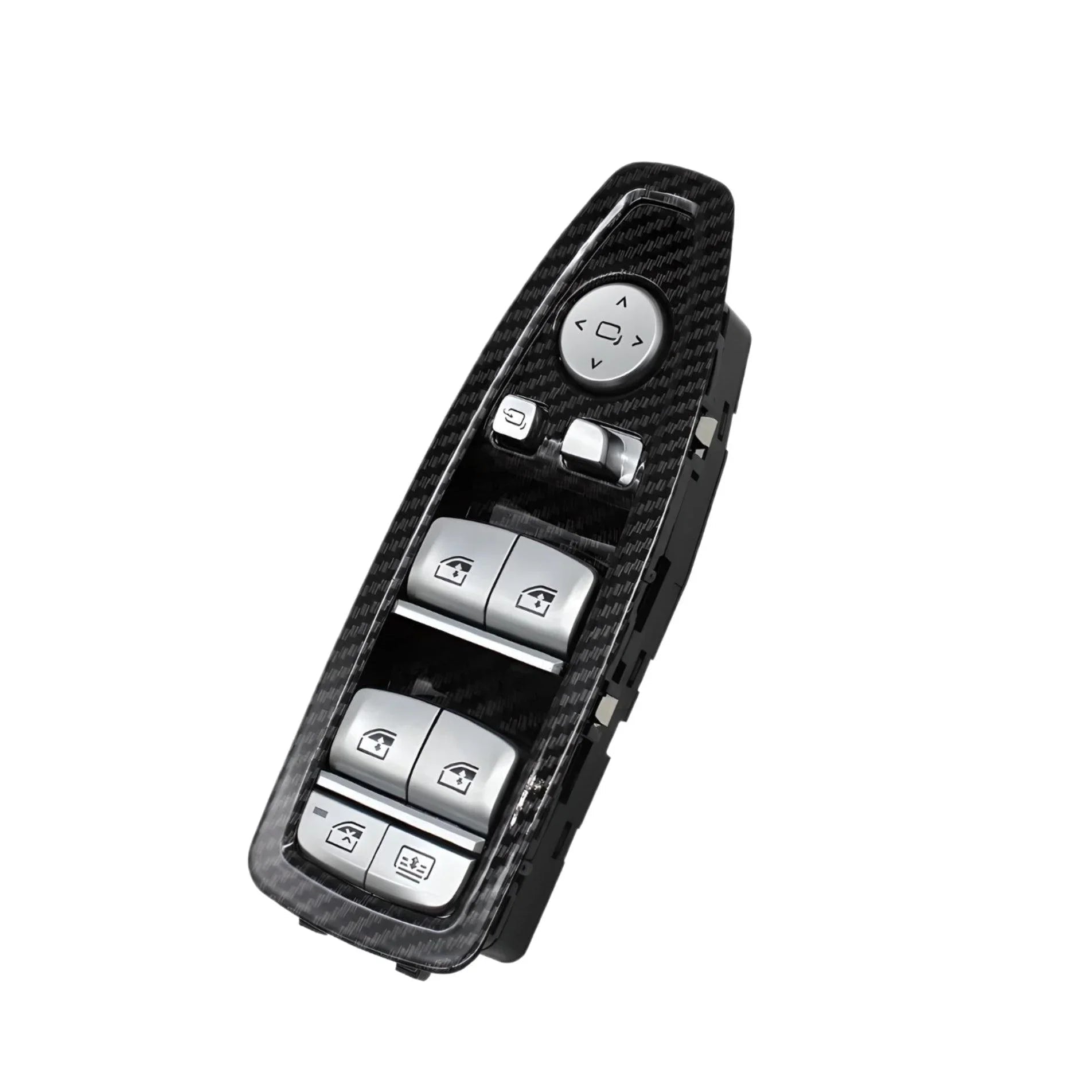 Window Switch Panel – Carbon Fiber Black – Compatible with BMW F10 F11 – Driver Side