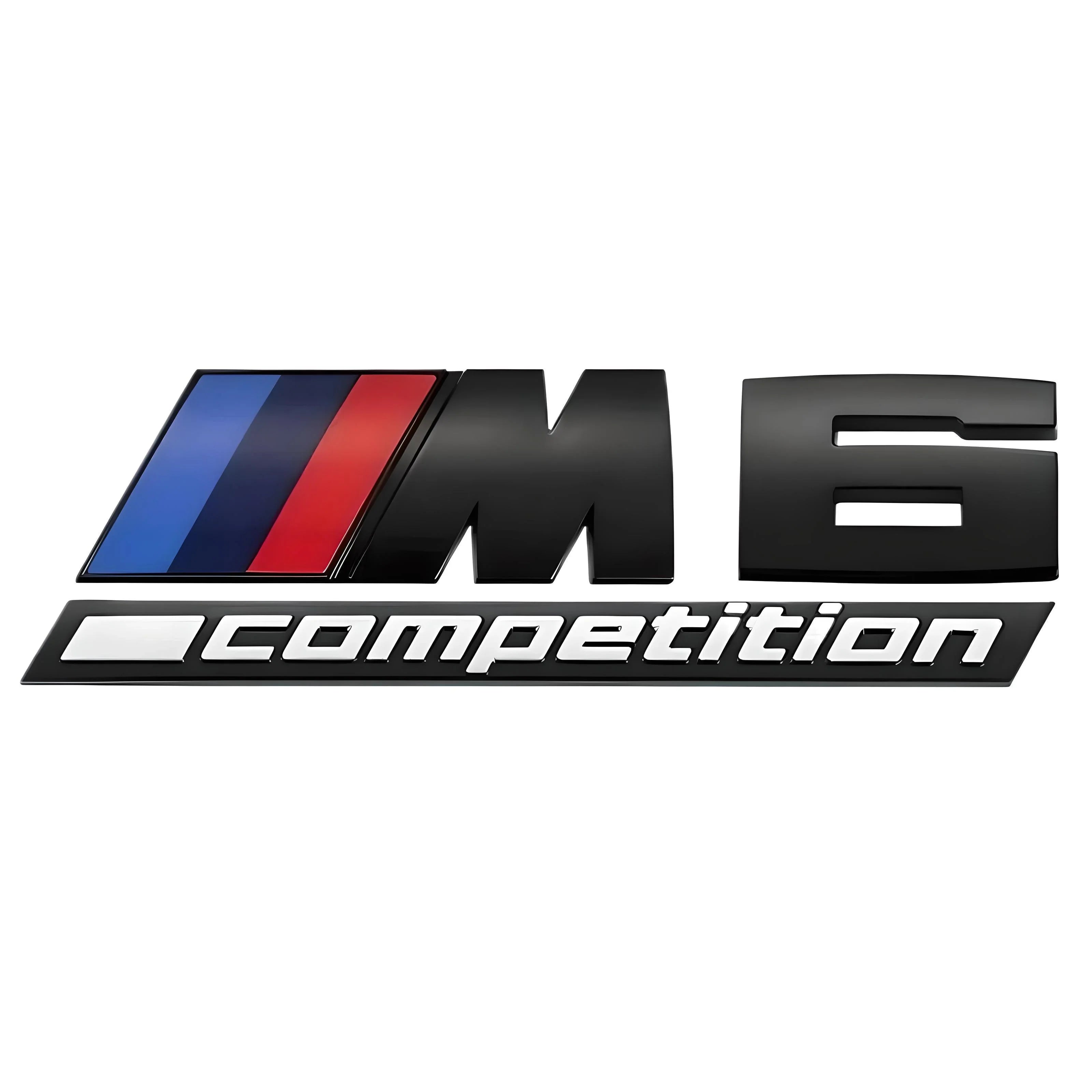 BMW M6 Competition Emblem – Black – Compatible with BMW M6 – Exterior
