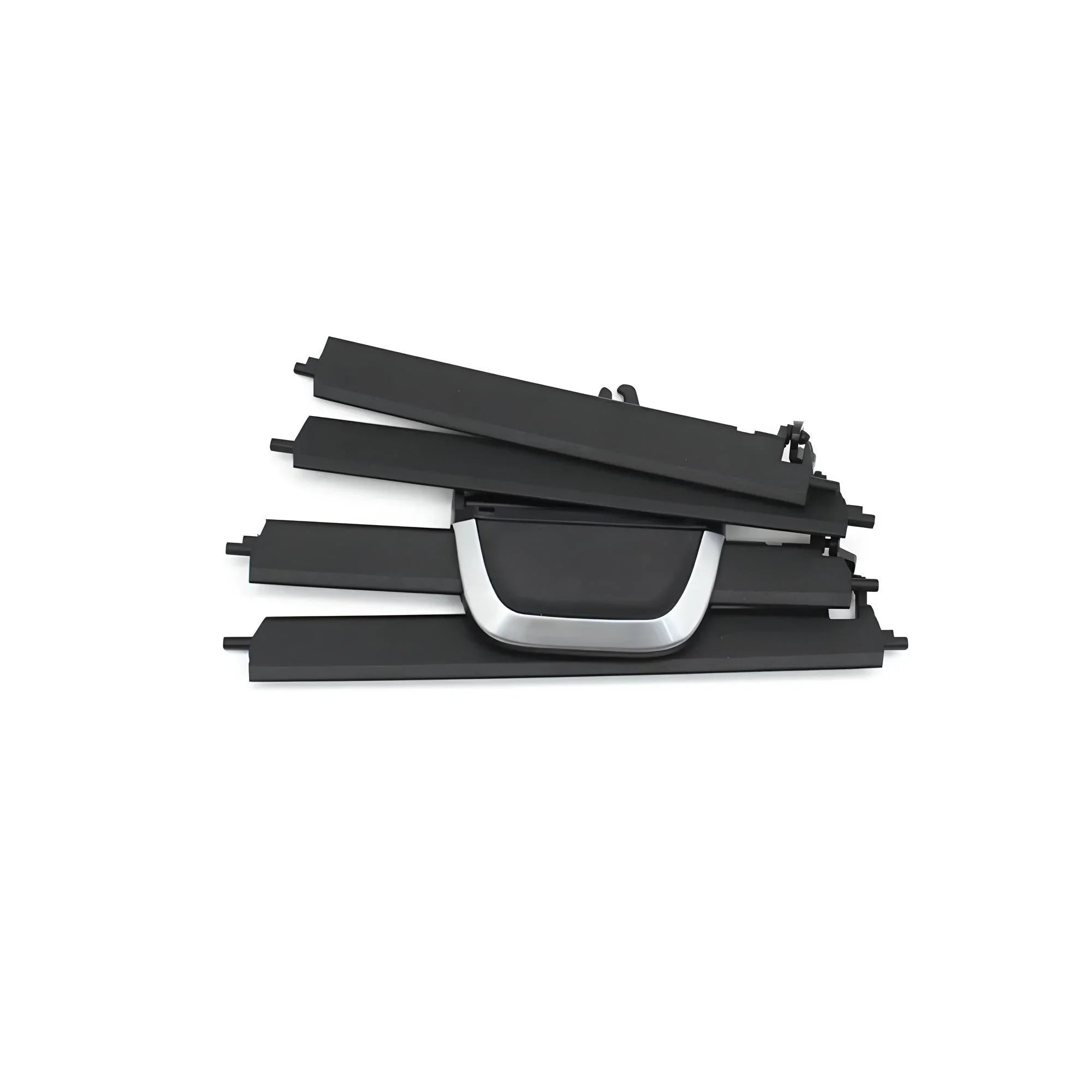 530xd 535d 540i grille rail panel – Matte black with chrome trim – Compatible with BMW G30 front grille