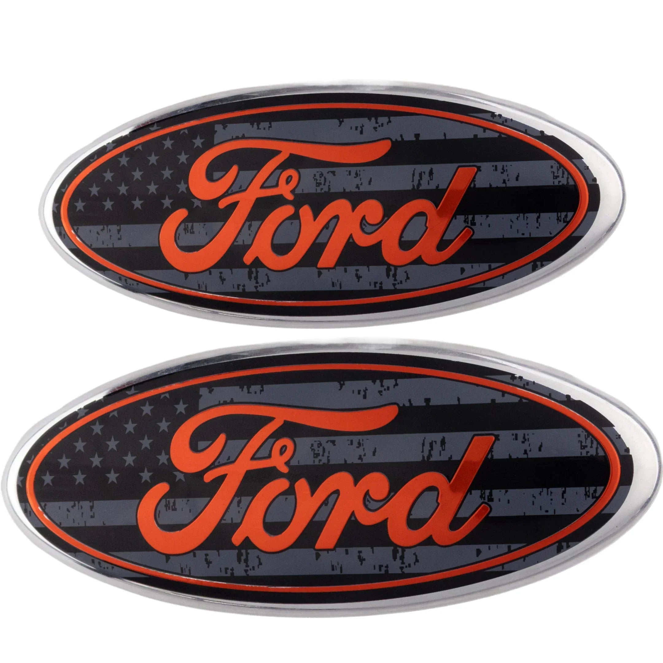 Ford Emblem Überzug | USA-Flagge Schwarz
