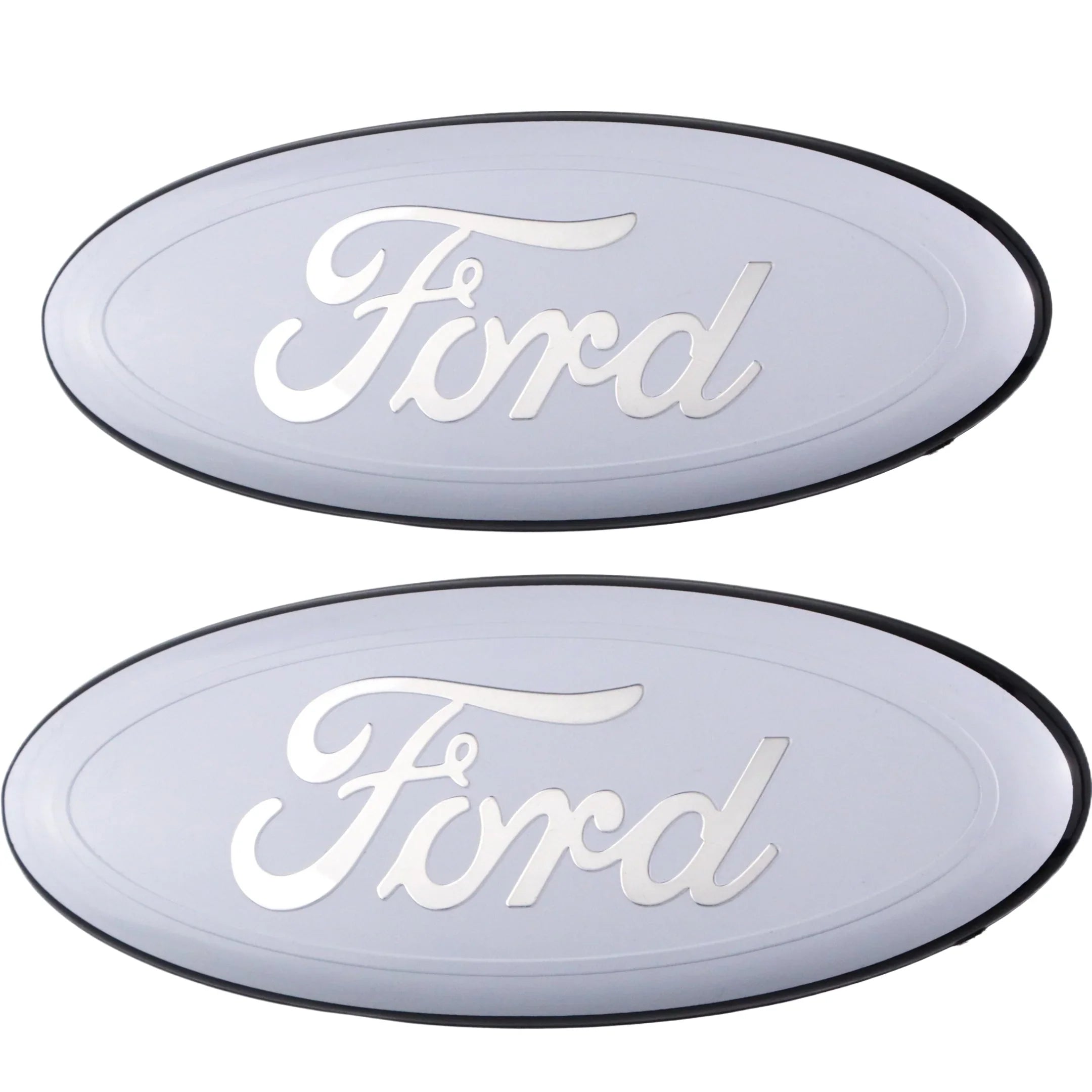 Ford Emblem Überzug | Chrom Weiß