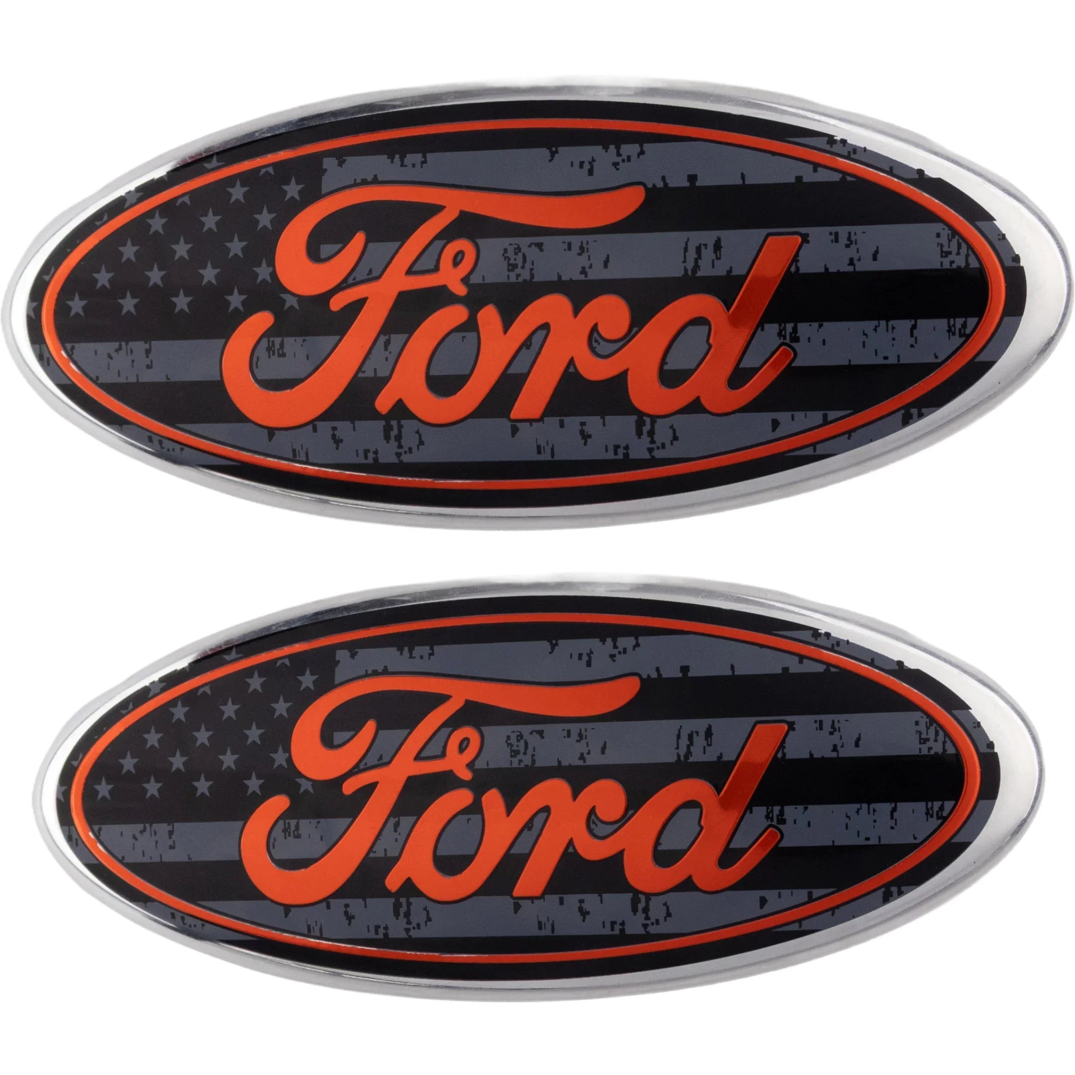 Ford Emblem Überzug | USA-Flagge Schwarz