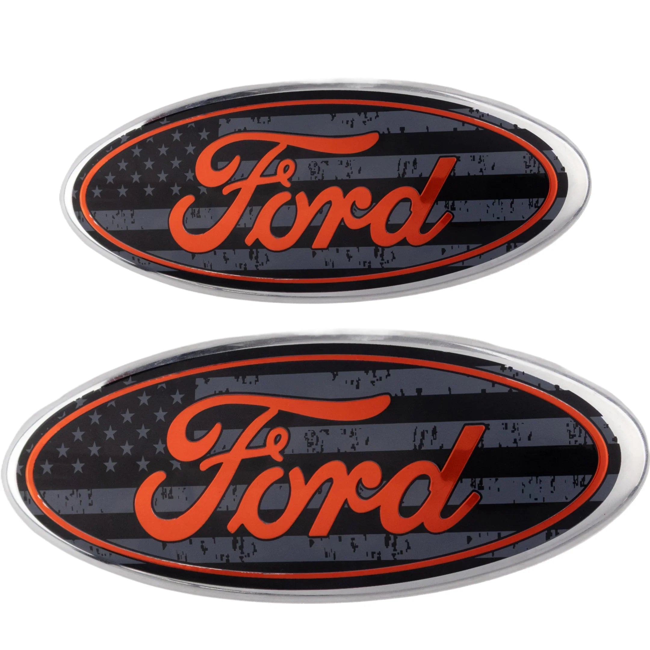 Ford Emblem Überzug | USA-Flagge Schwarz