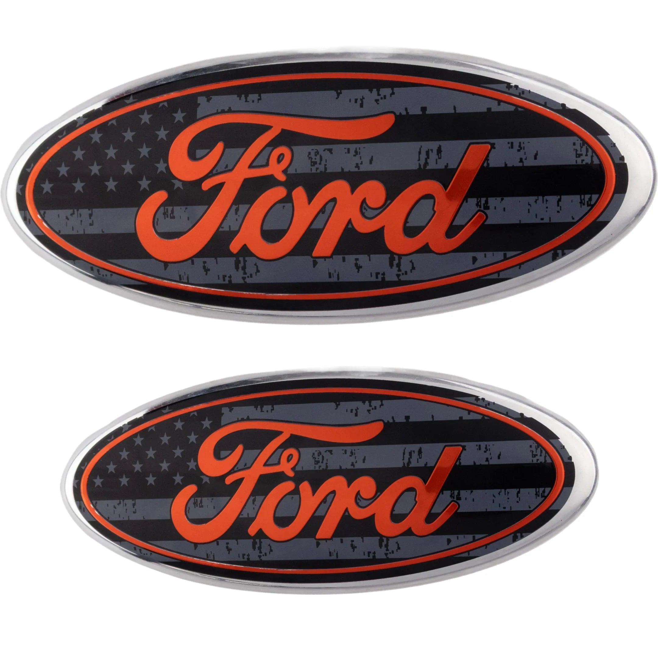 Ford Emblem Überzug | USA-Flagge Schwarz