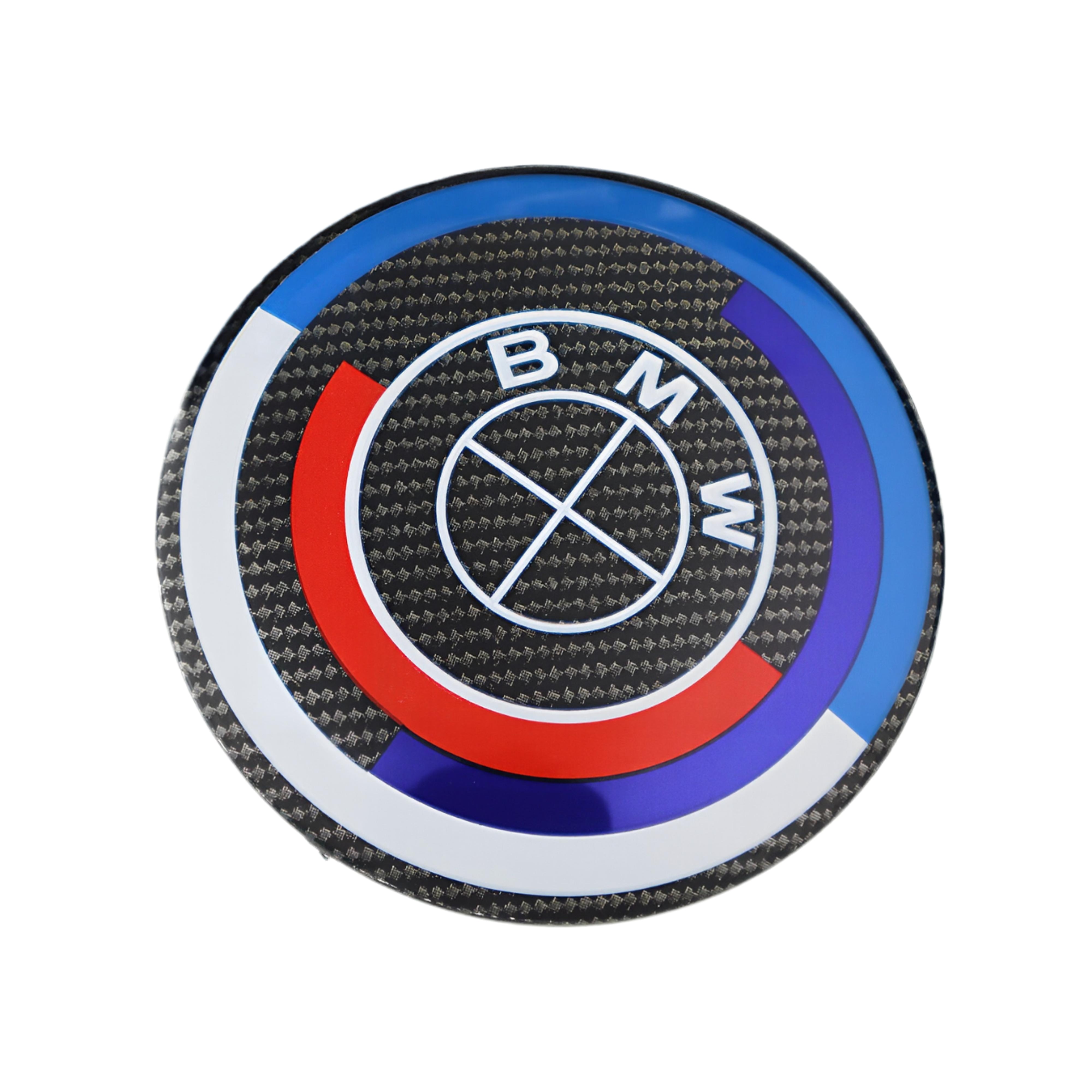 50. Jubiläums-Emblem | Schwarzer Carbon - BMW Kompatibel
