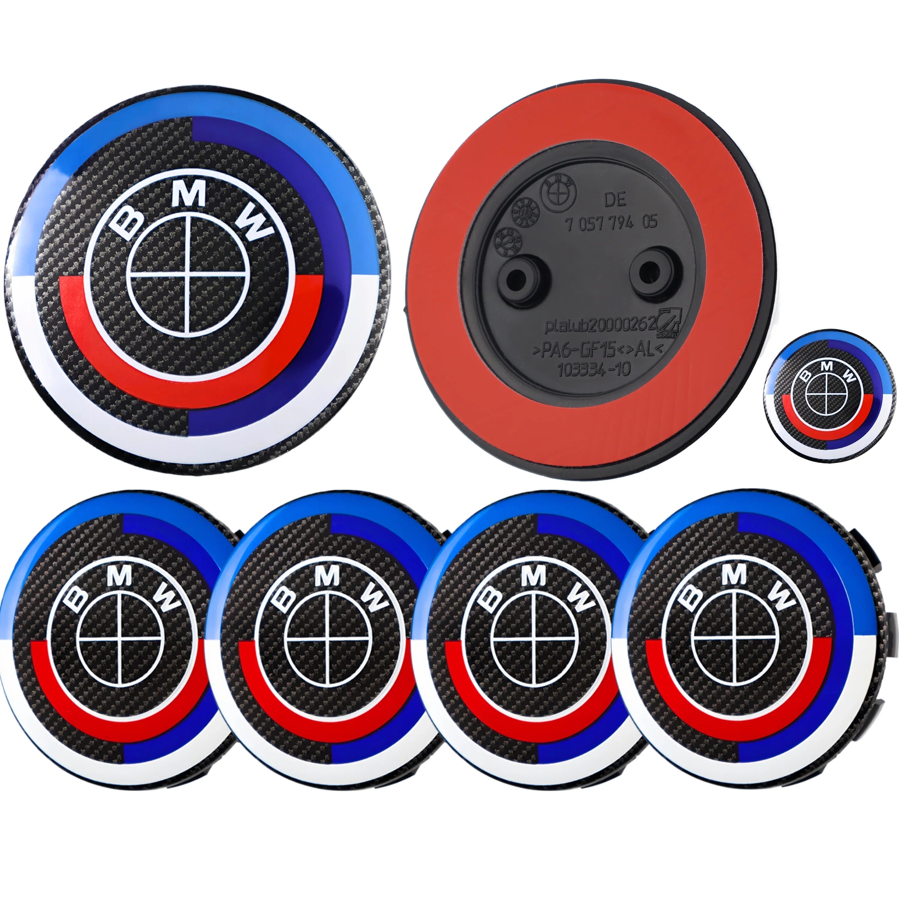 50. Jubiläums-Emblem | Schwarzer Carbon - BMW Kompatibel