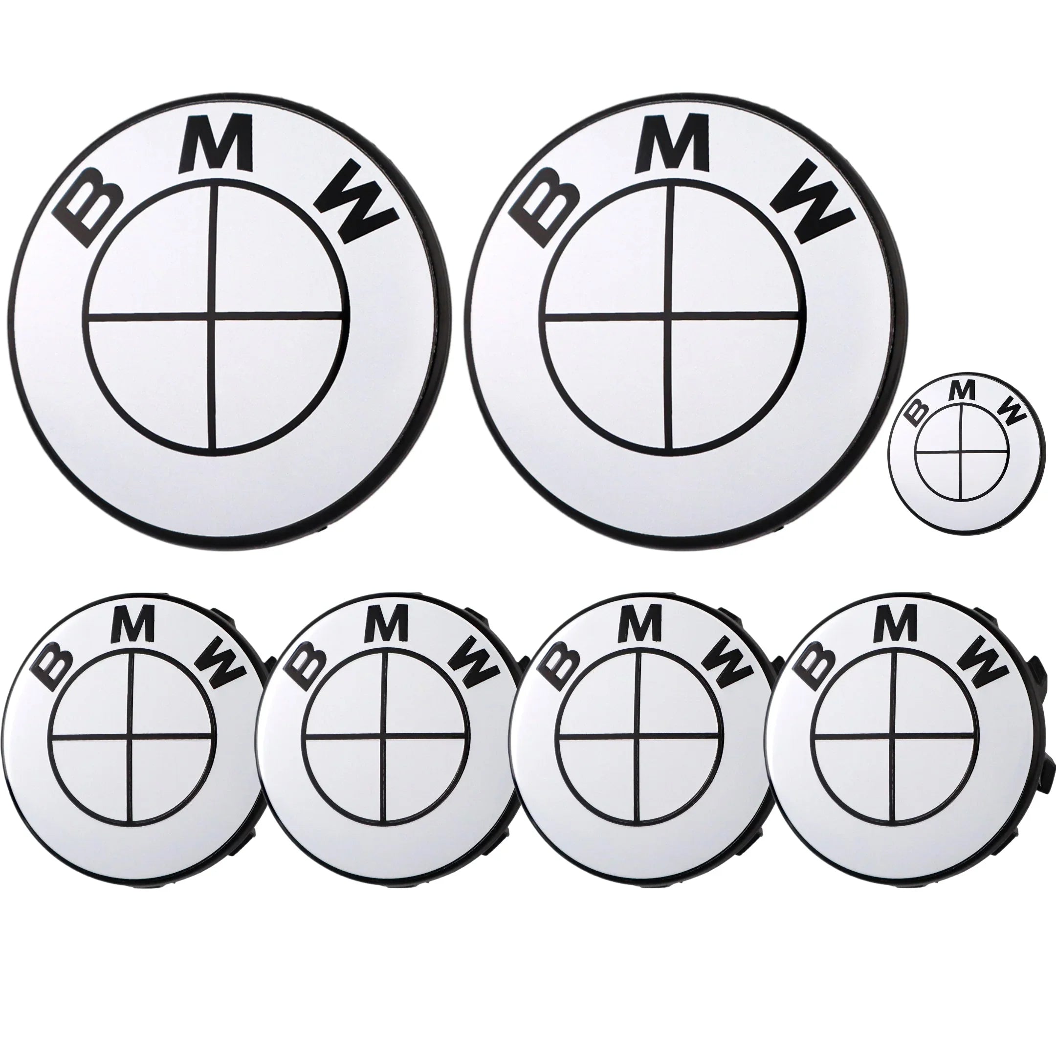 Emblem | Glänzendes Weiß - BMW Kompatibel