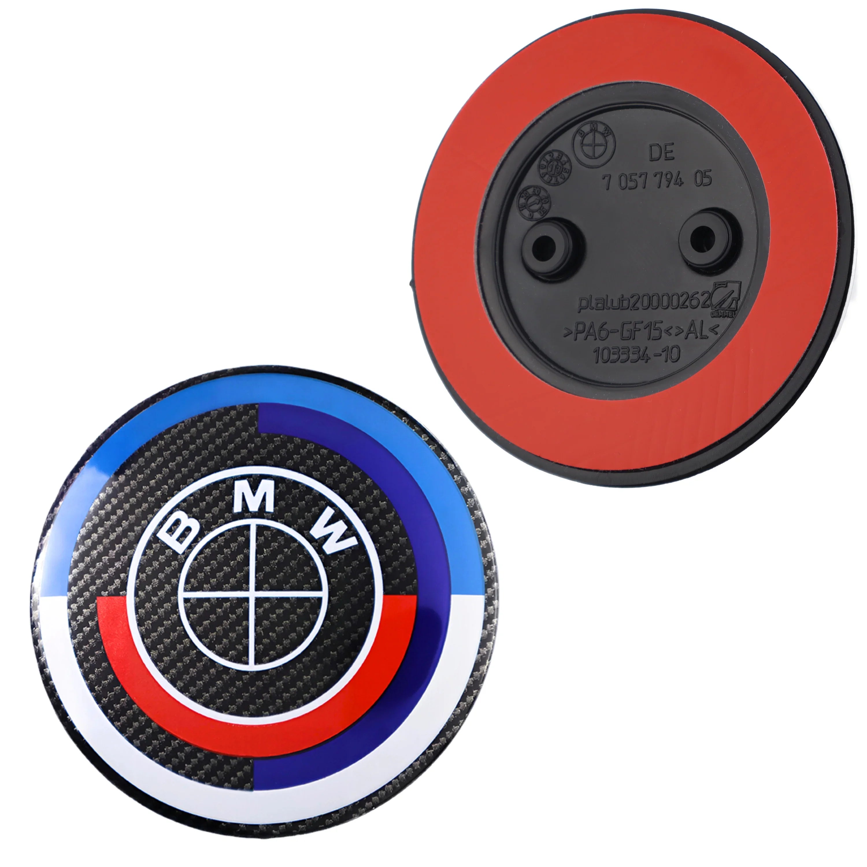 50. Jubiläums-Emblem | Schwarzer Carbon - BMW Kompatibel