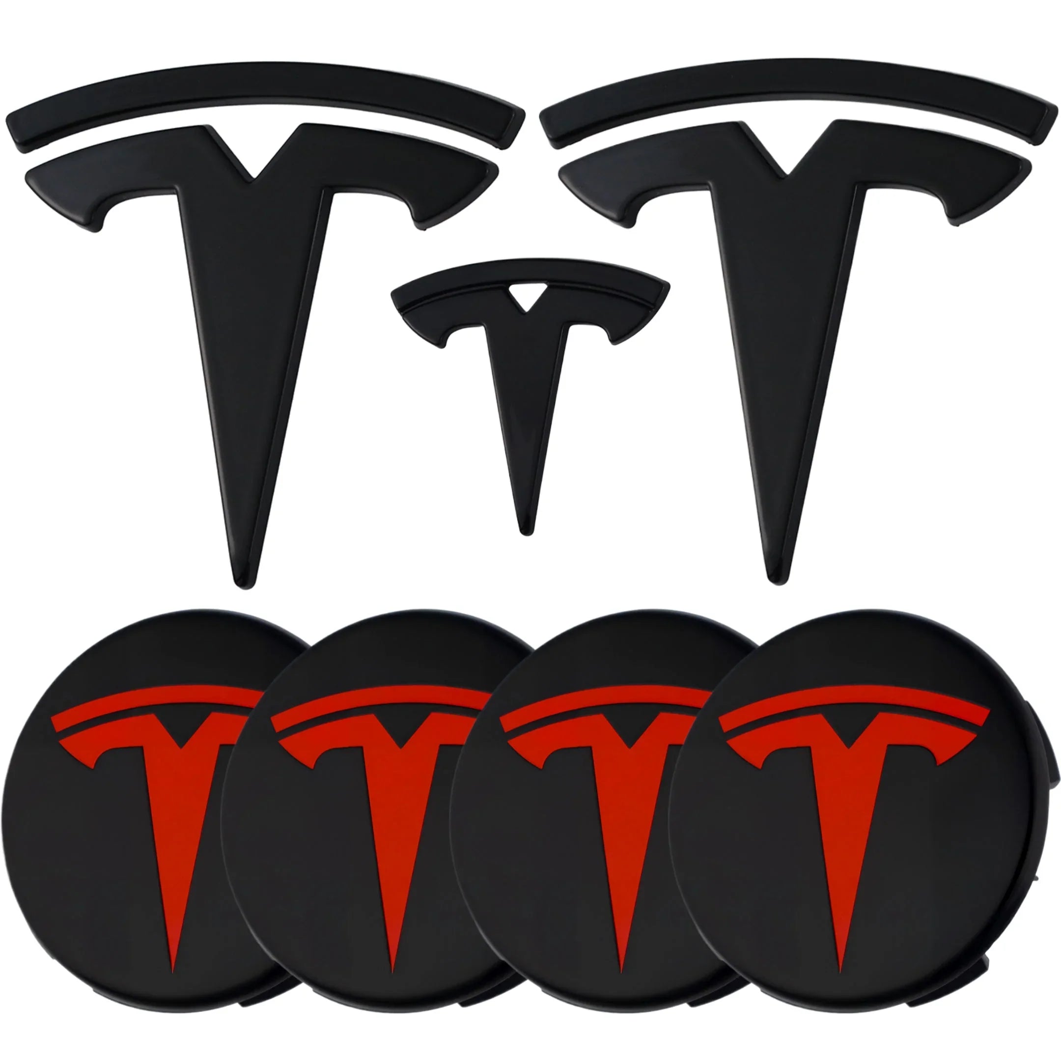 Tesla Emblem Overlay | Gloss Black