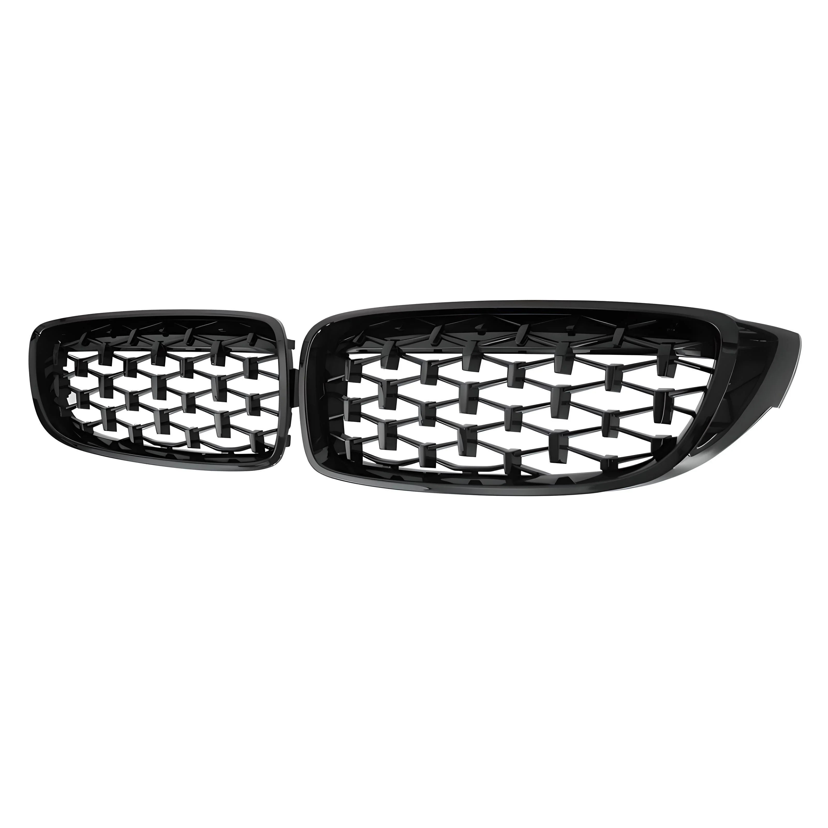 Front grill kidney mesh gloss black – Black – Compatible with BMW G20 G22 G80 – Front