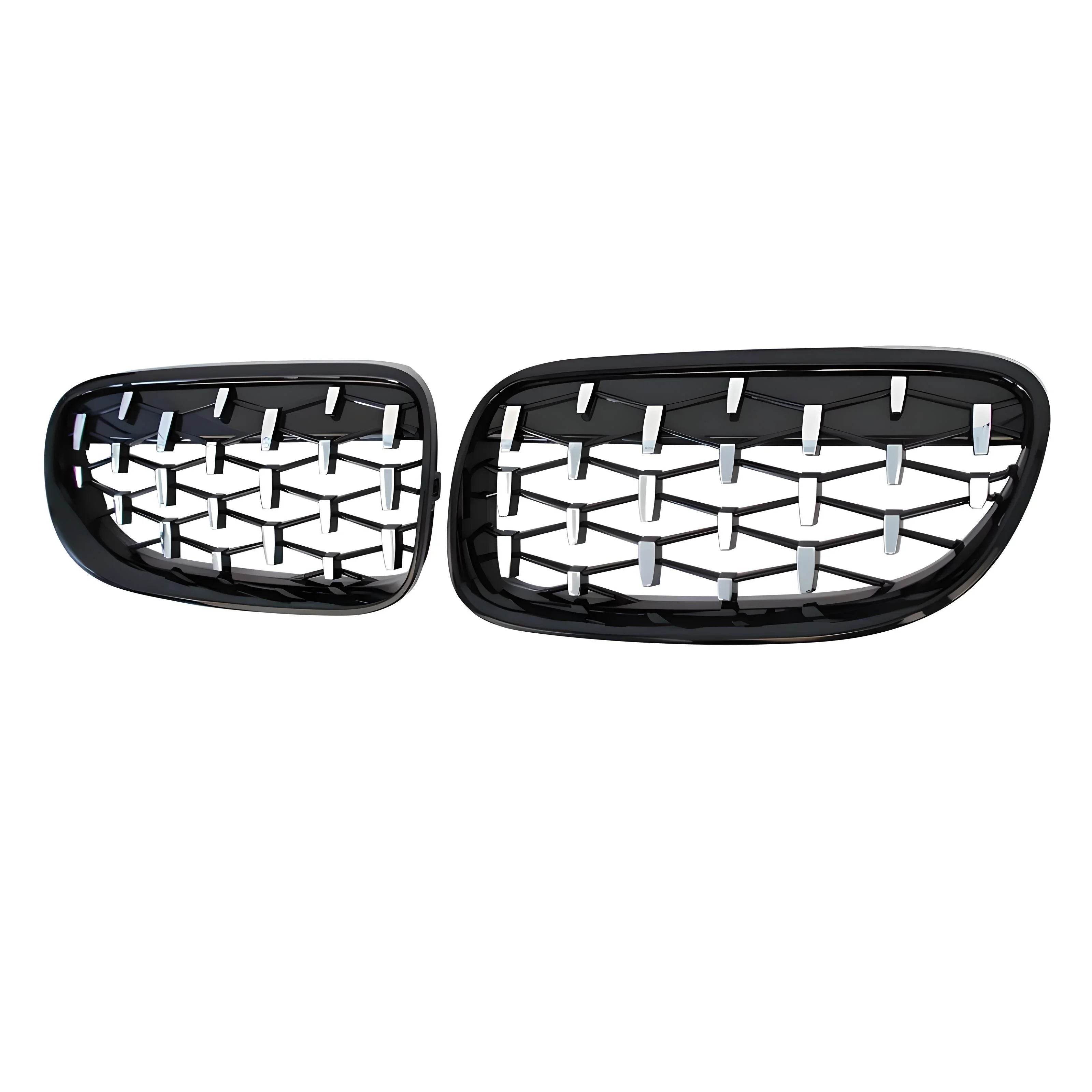 Kidney Grille Front Bumper Grille – Black Chrome – Compatible with BMW 3 Series G20 G21 – Front