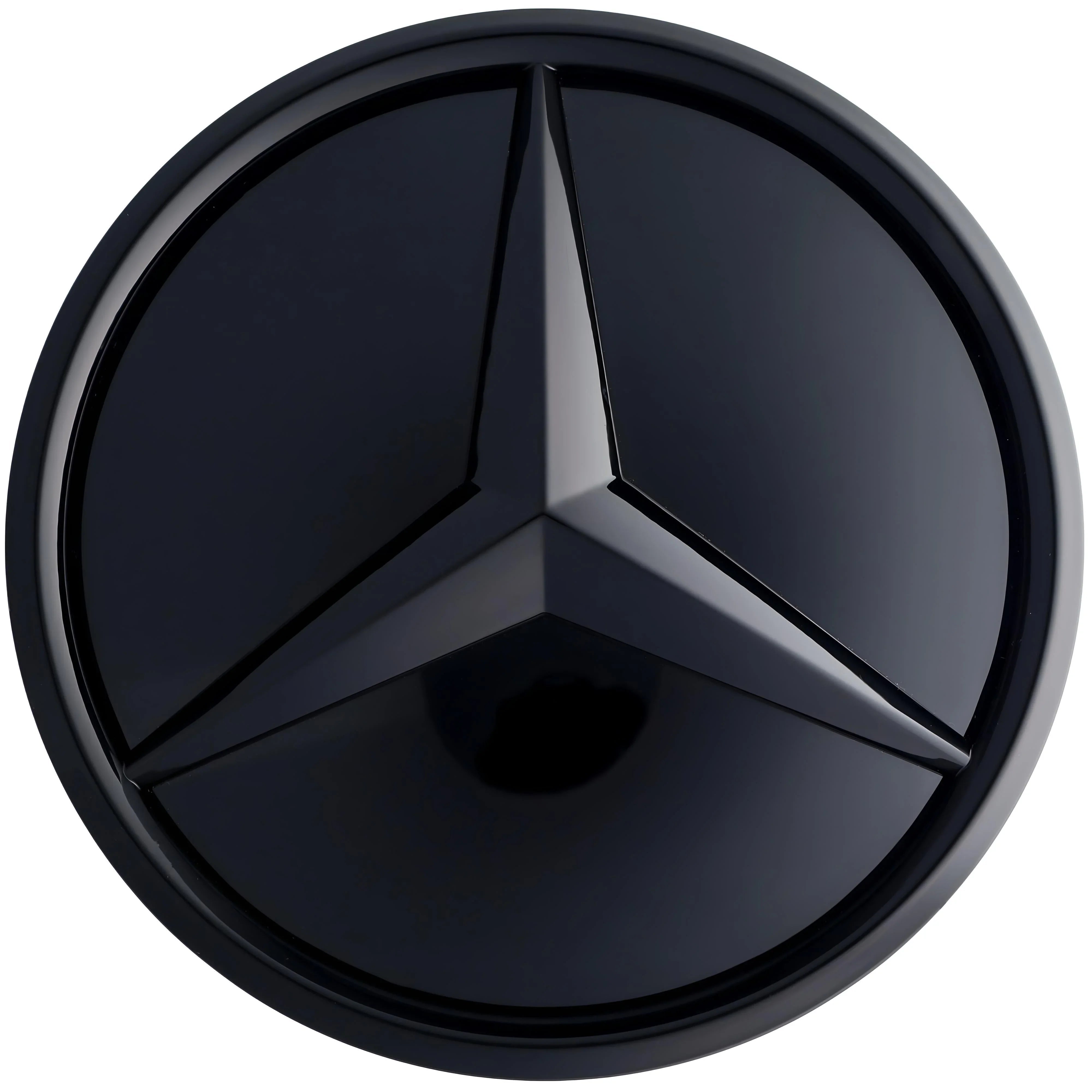 Mercedes Grille Emblem | Gloss Black - Elevated Style - Aftermarket - The Zenara Shop