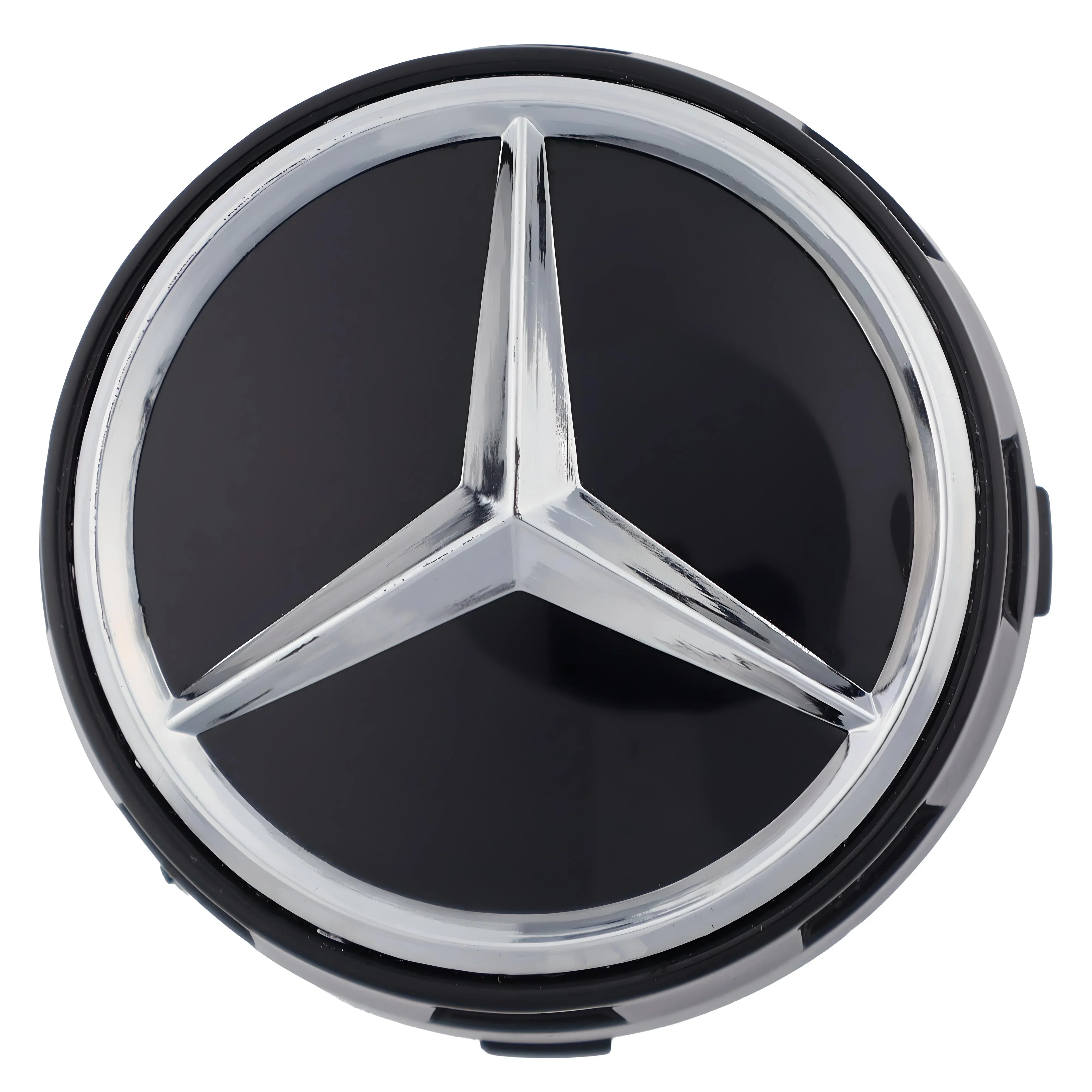 Mercedes Elevated Hub Caps | Gloss Black - Aftermarket - The Zenara Shop