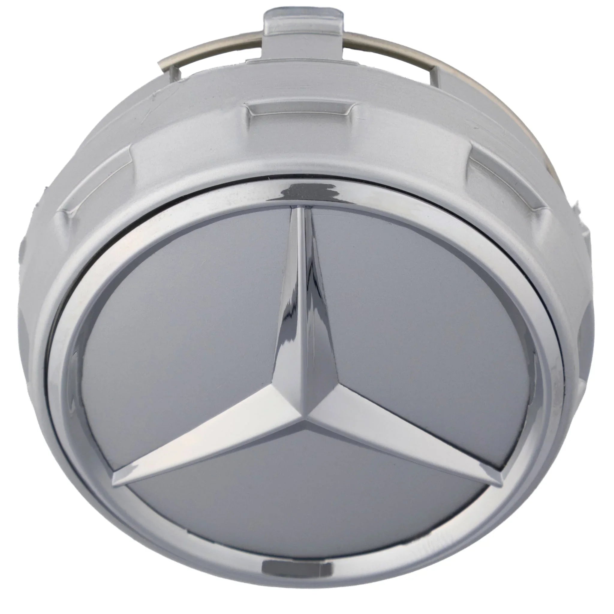 Mercedes Elevated Hub Caps | Platinum Silver - Aftermarket - The Zenara Shop