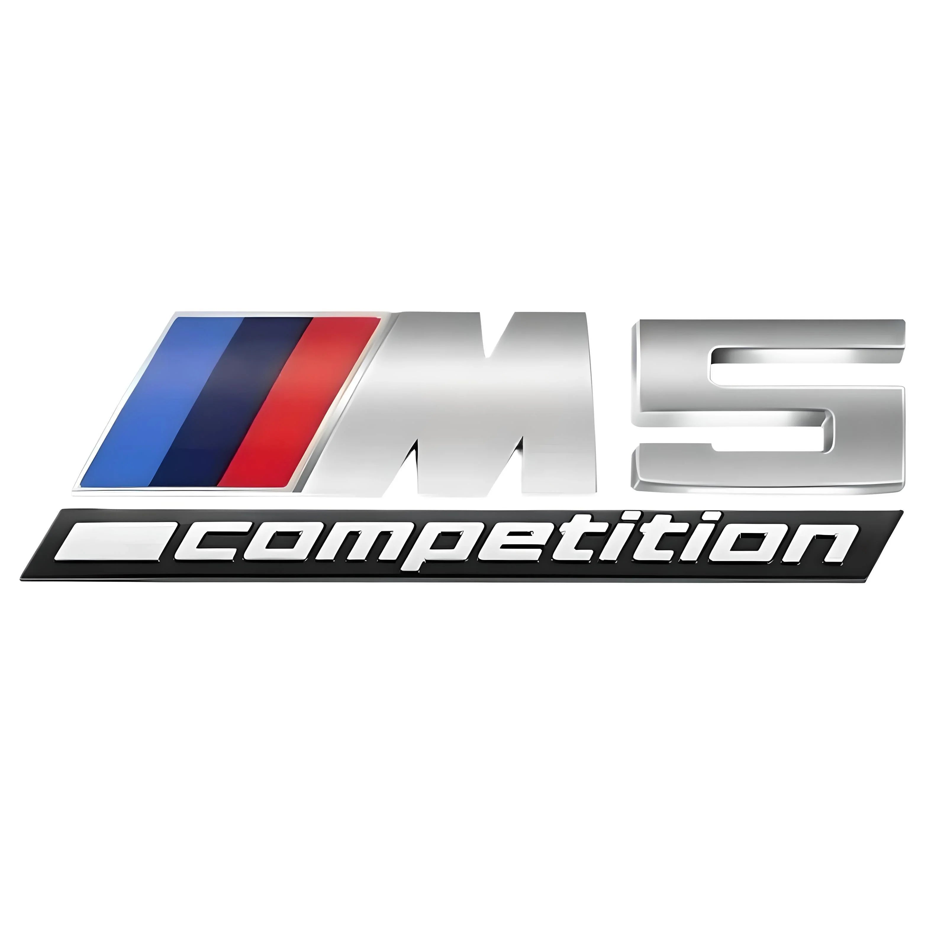 M5 Competition Emblem – Silver – Compatible with BMW M5 – Exterior